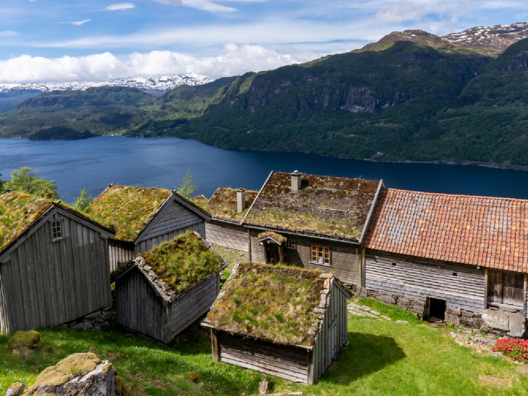 A view of Litunet in Suldal, Ryfylke, Fjord-Norway.