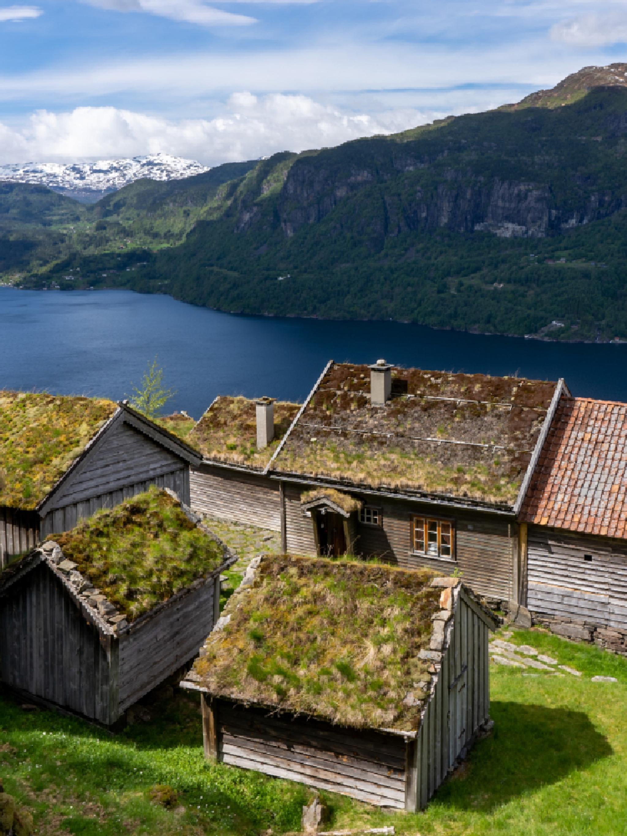 A view of Litunet in Suldal, Ryfylke, Fjord-Norway.