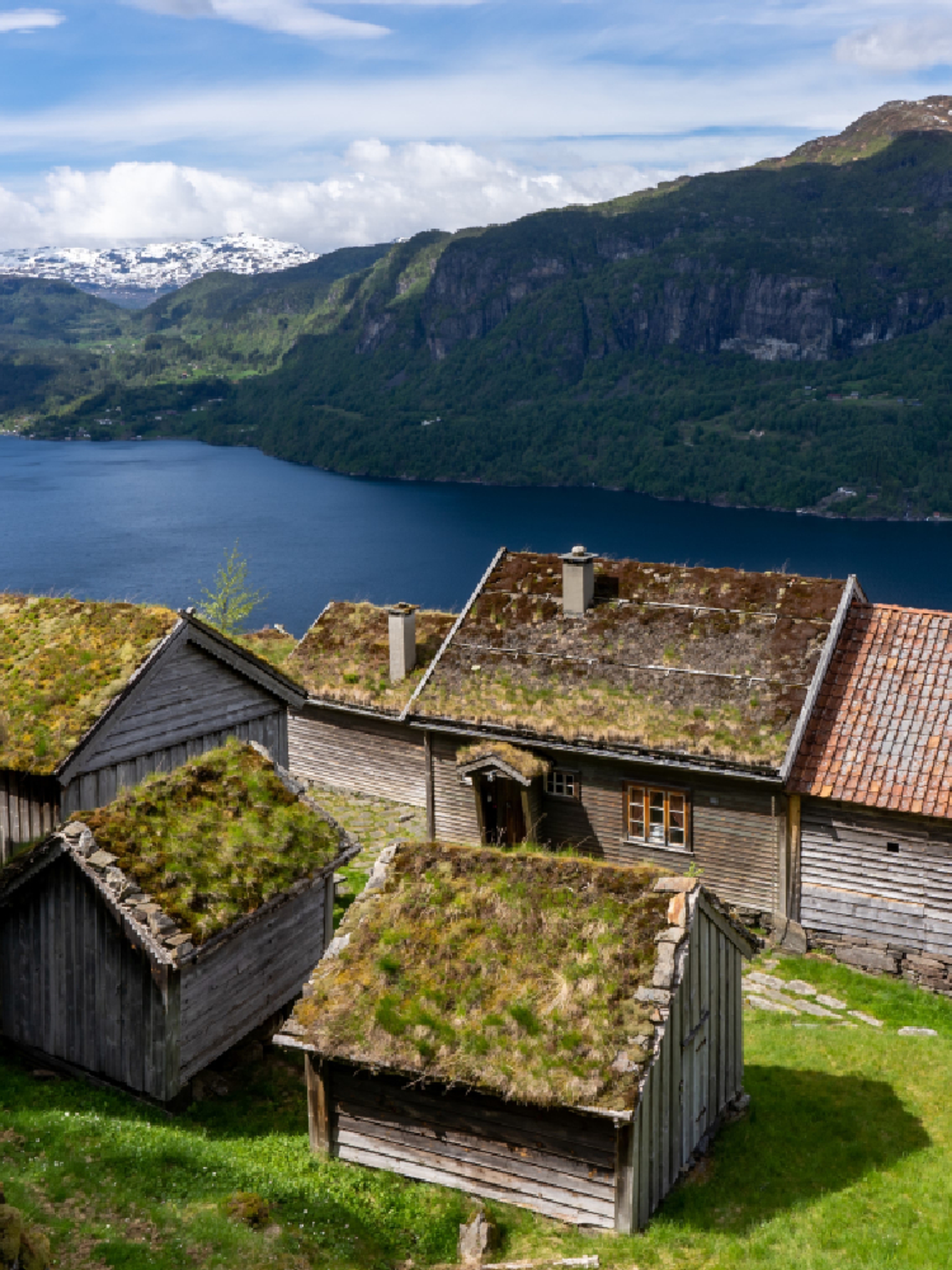 A view of Litunet in Suldal, Ryfylke, Fjord-Norway.