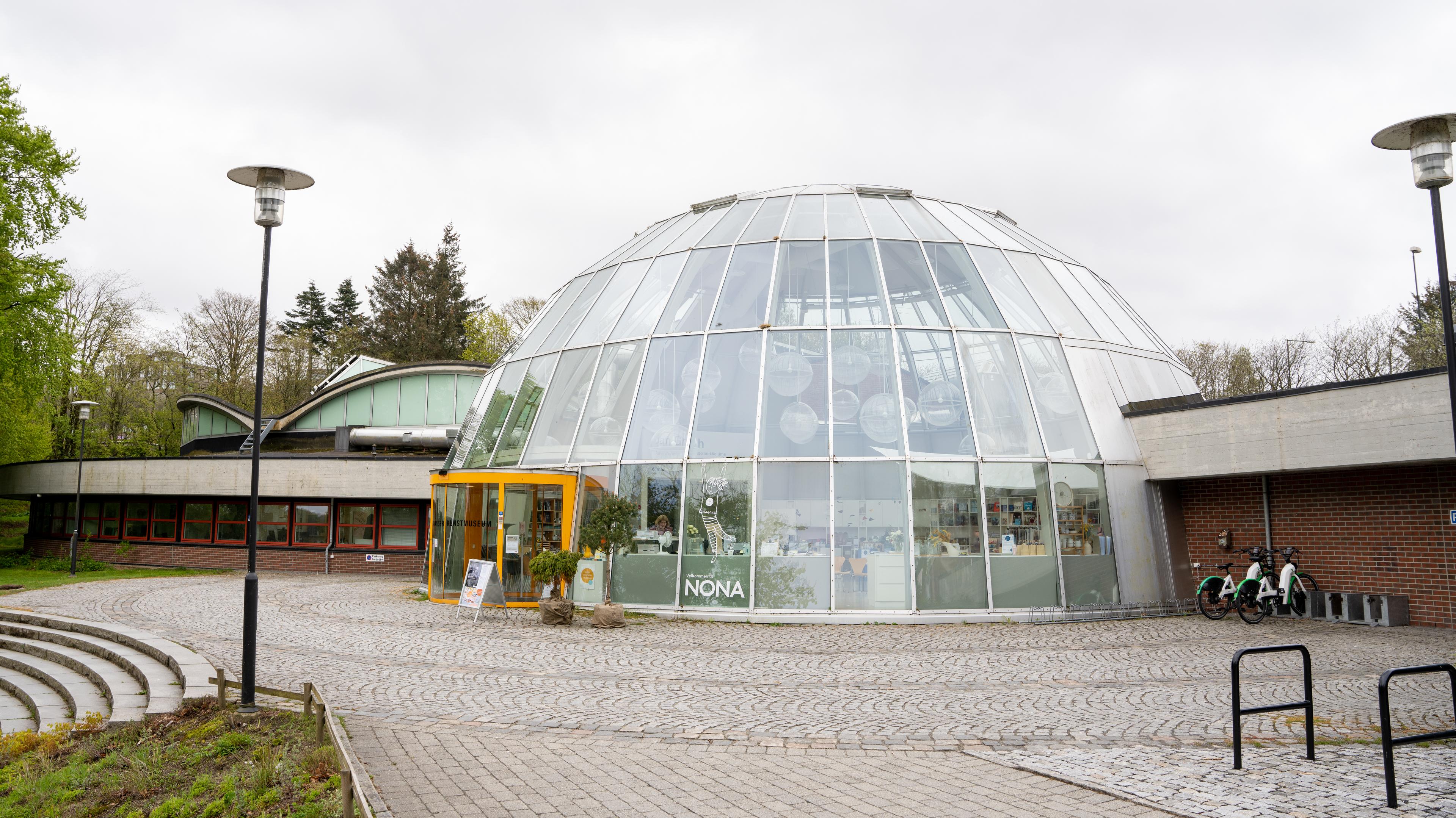 Stavanger Kunstmuseum's glass dome, Fjord Norway.
