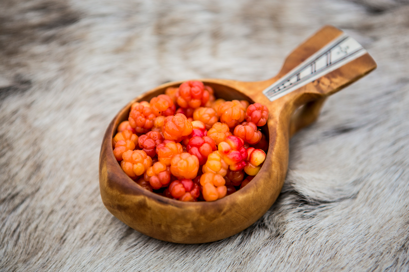 Cloud berries in a cup