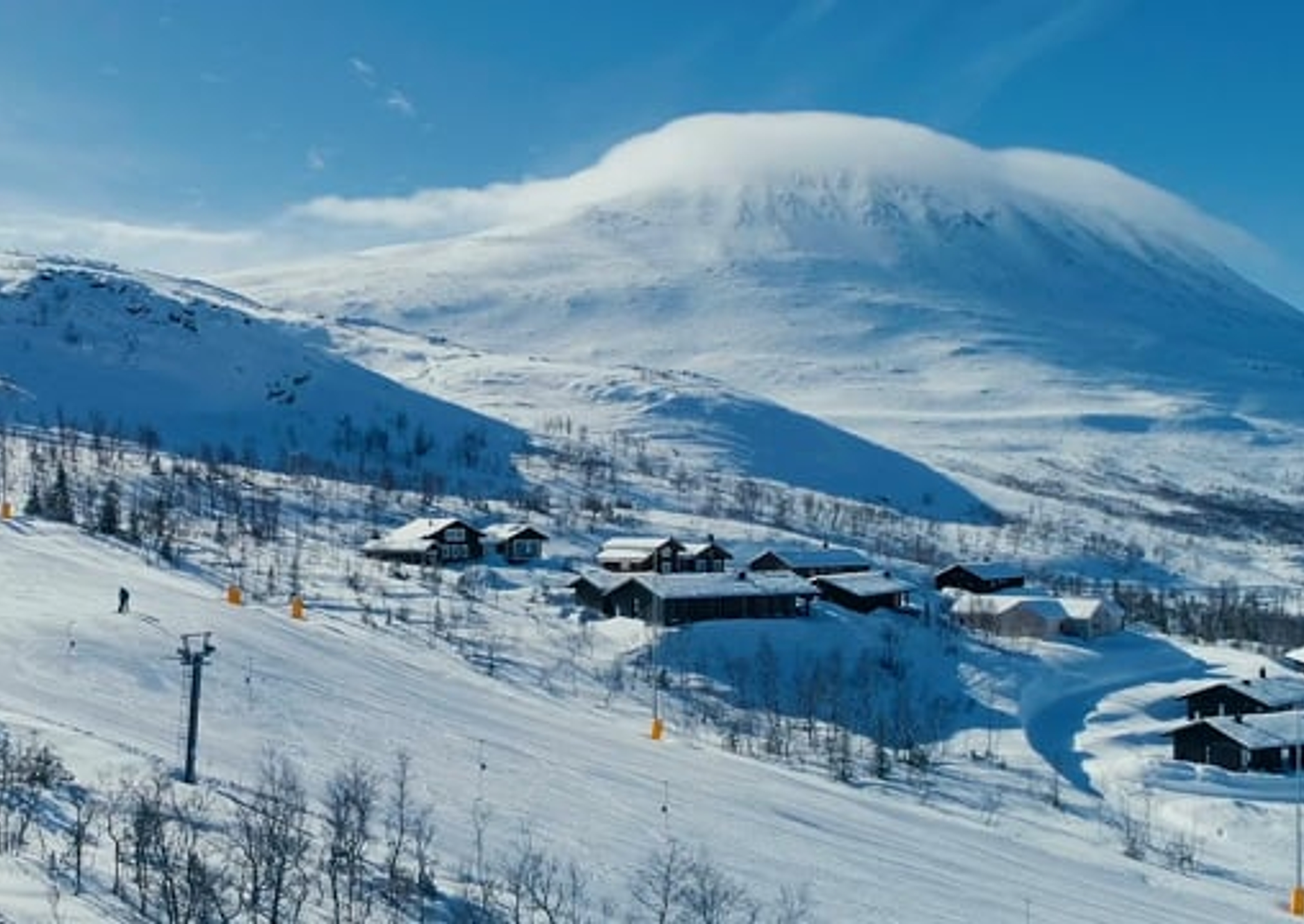 The ski resort Gausta skisenter in Rjukan in Telemark, Eastern Norway