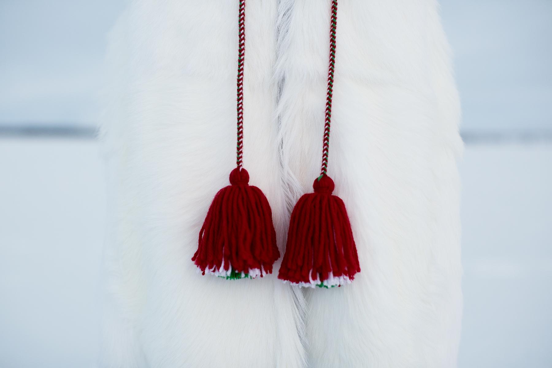 Details of Sámi clothes.