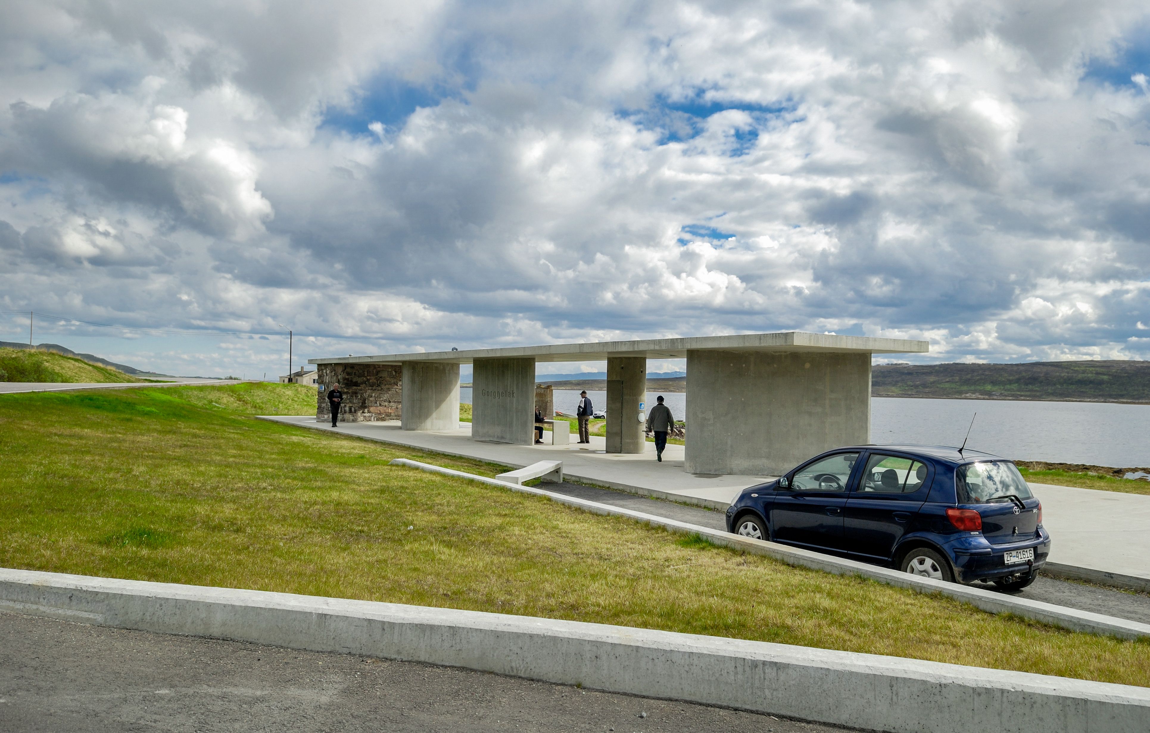 Gornitak along Norwegian Scenic route Varanger, made by landscape architect Berg & Dyring.