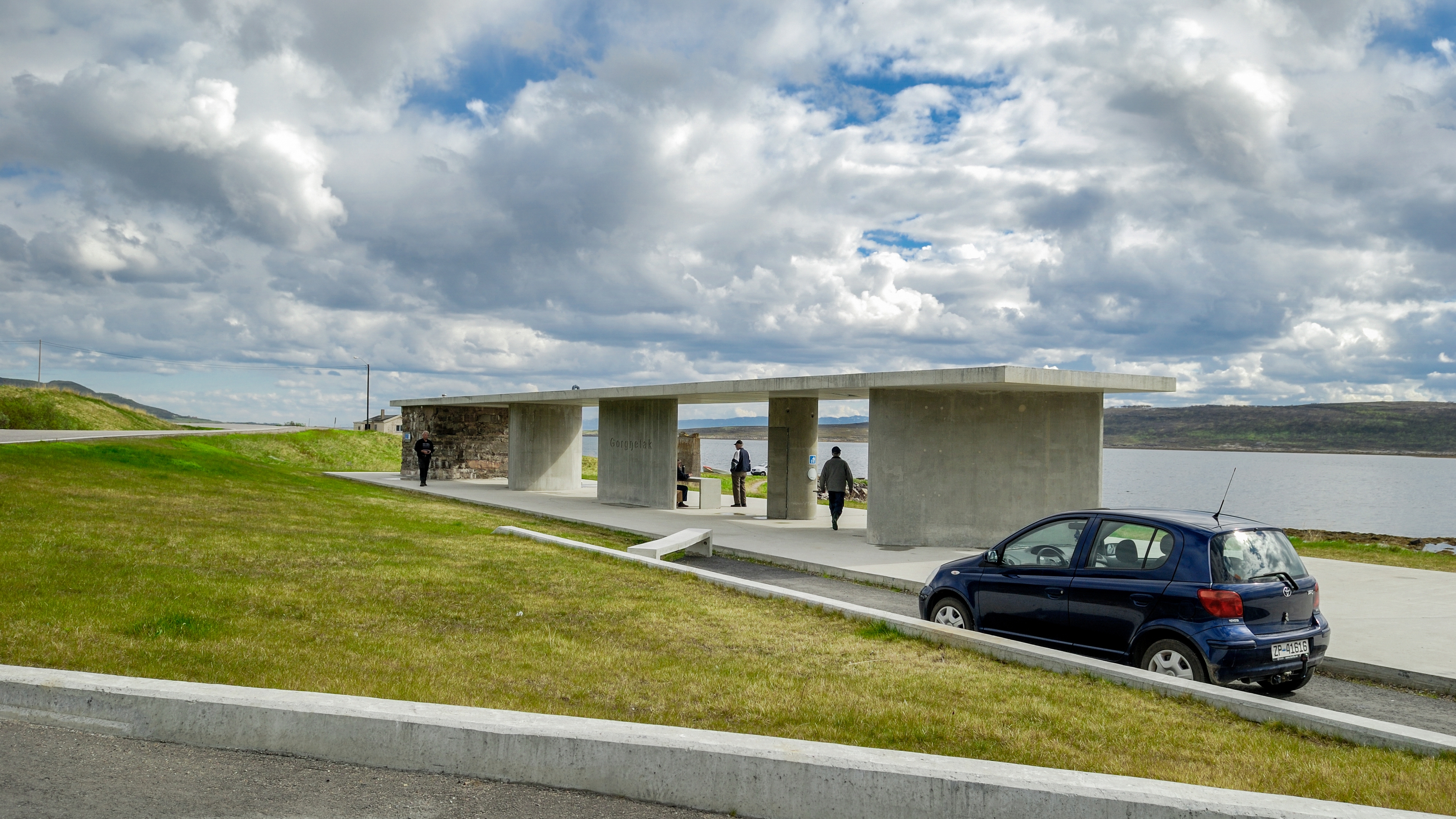 Gornitak along Norwegian Scenic route Varanger, made by landscape architect Berg & Dyring.