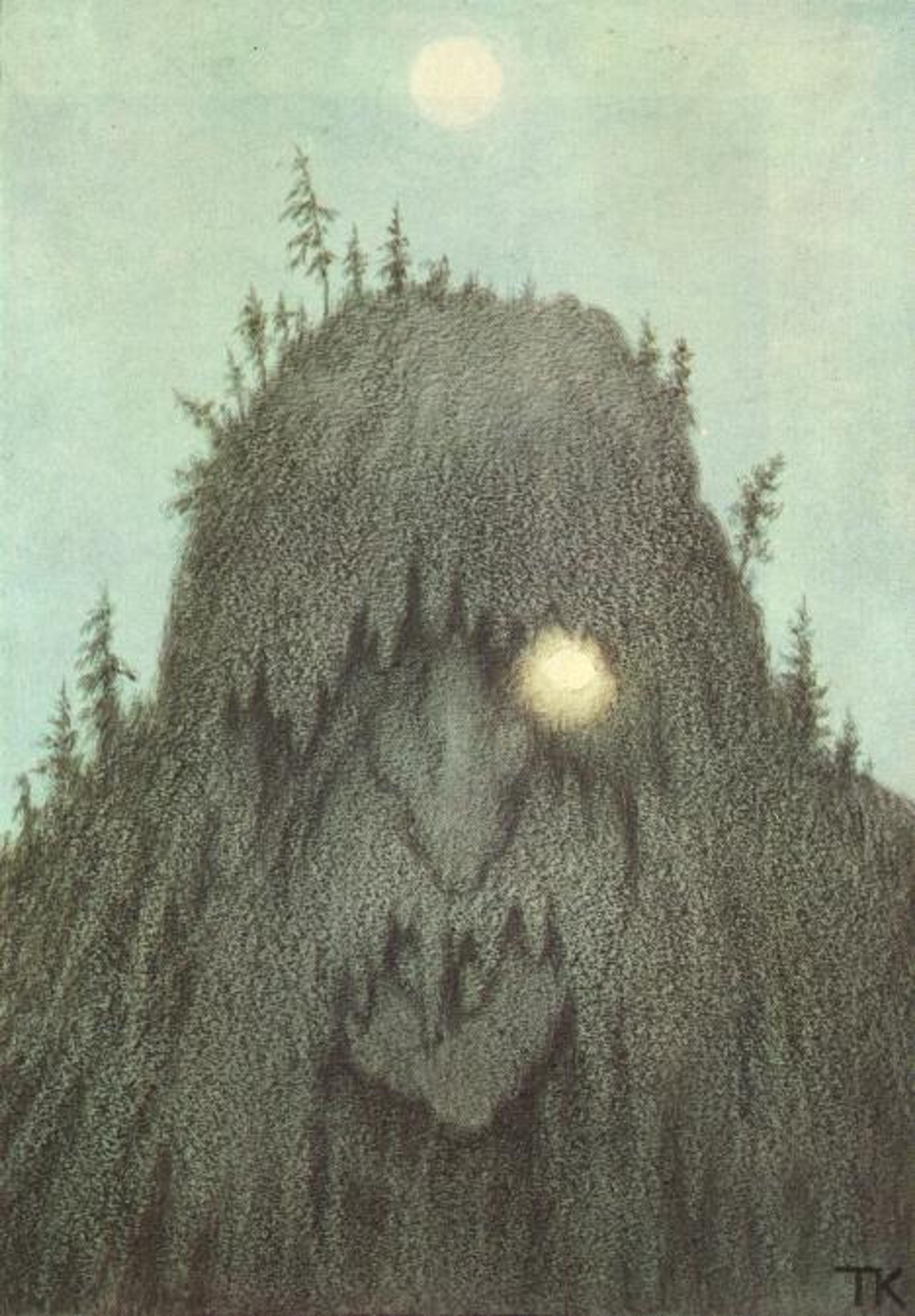 "Skogtroll", a painting by Theodor Kittelsen