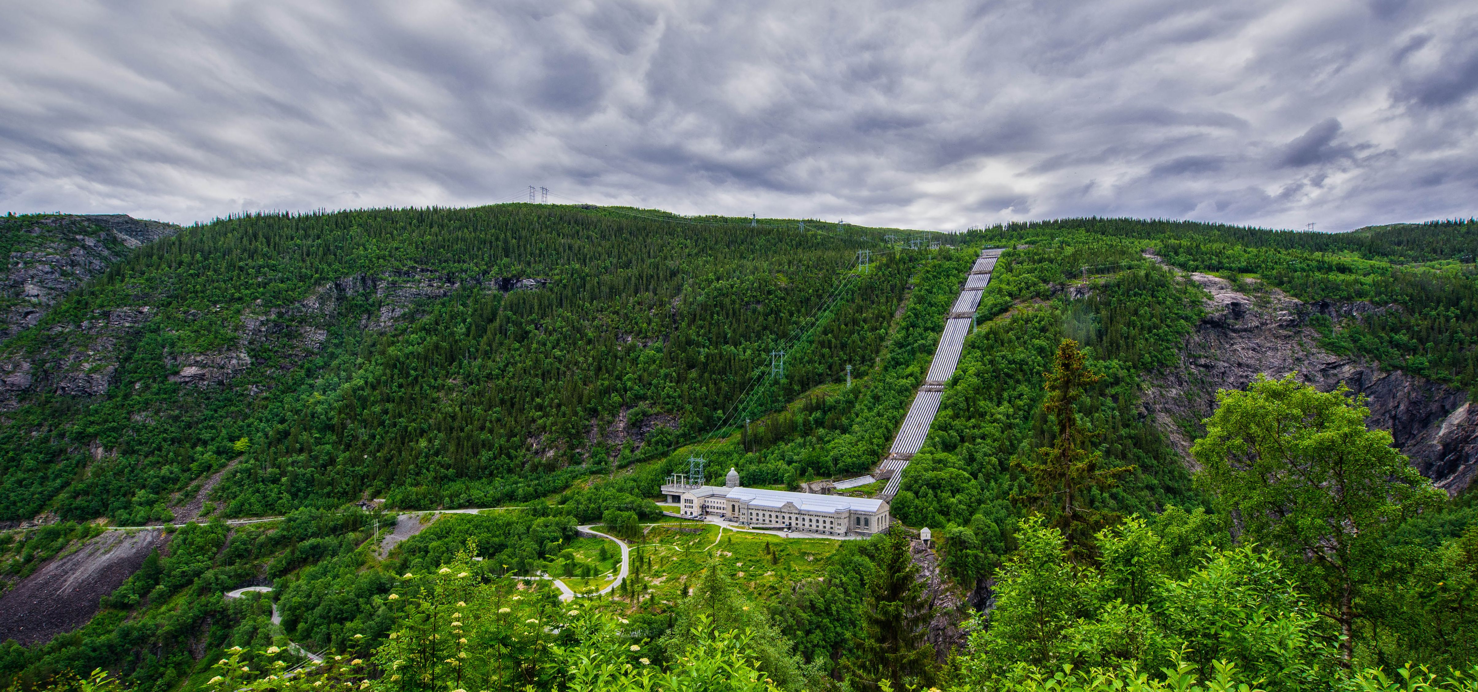 The historical Vemork outside of Rjukan in Telemark, Eastern Norway