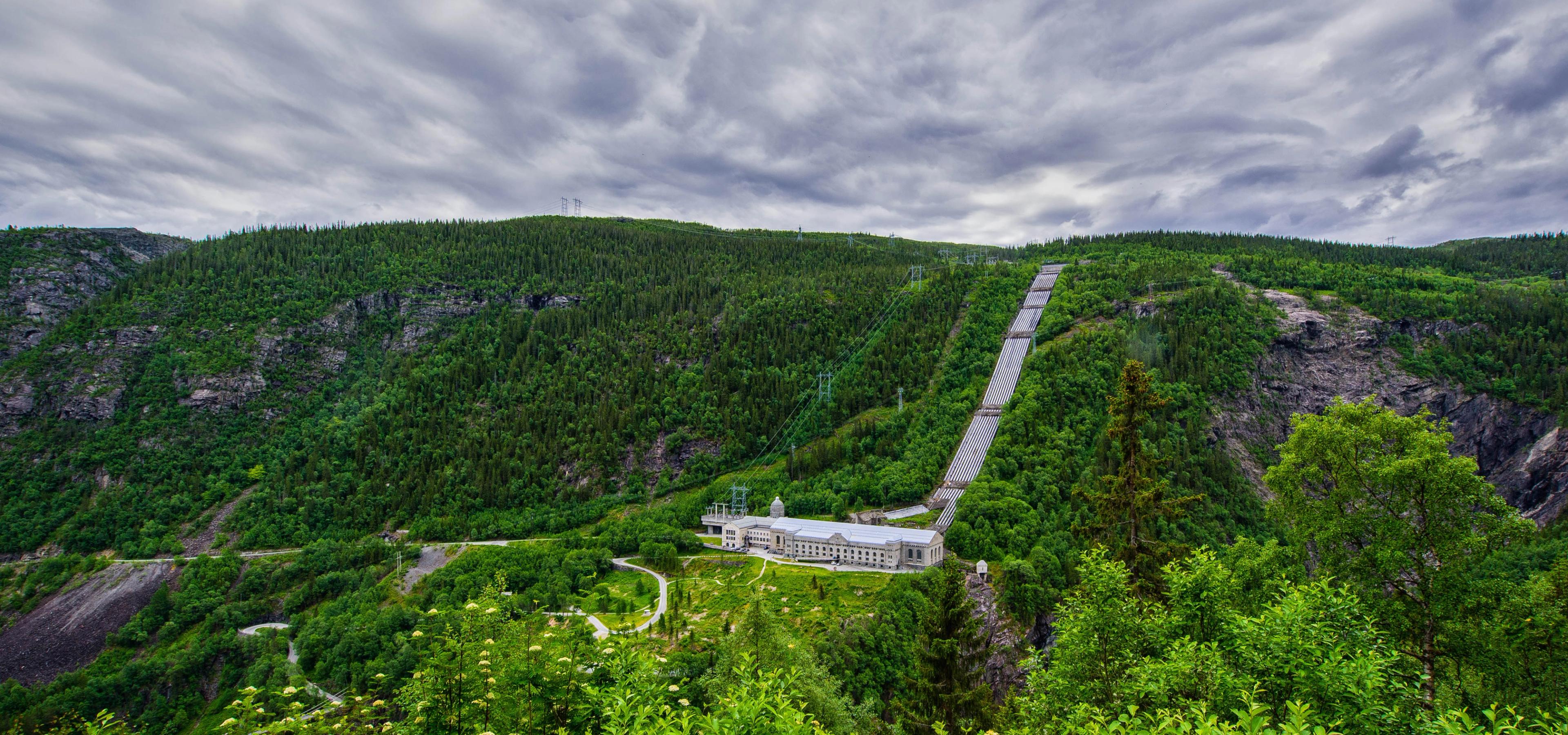 The historical Vemork outside of Rjukan in Telemark, Eastern Norway