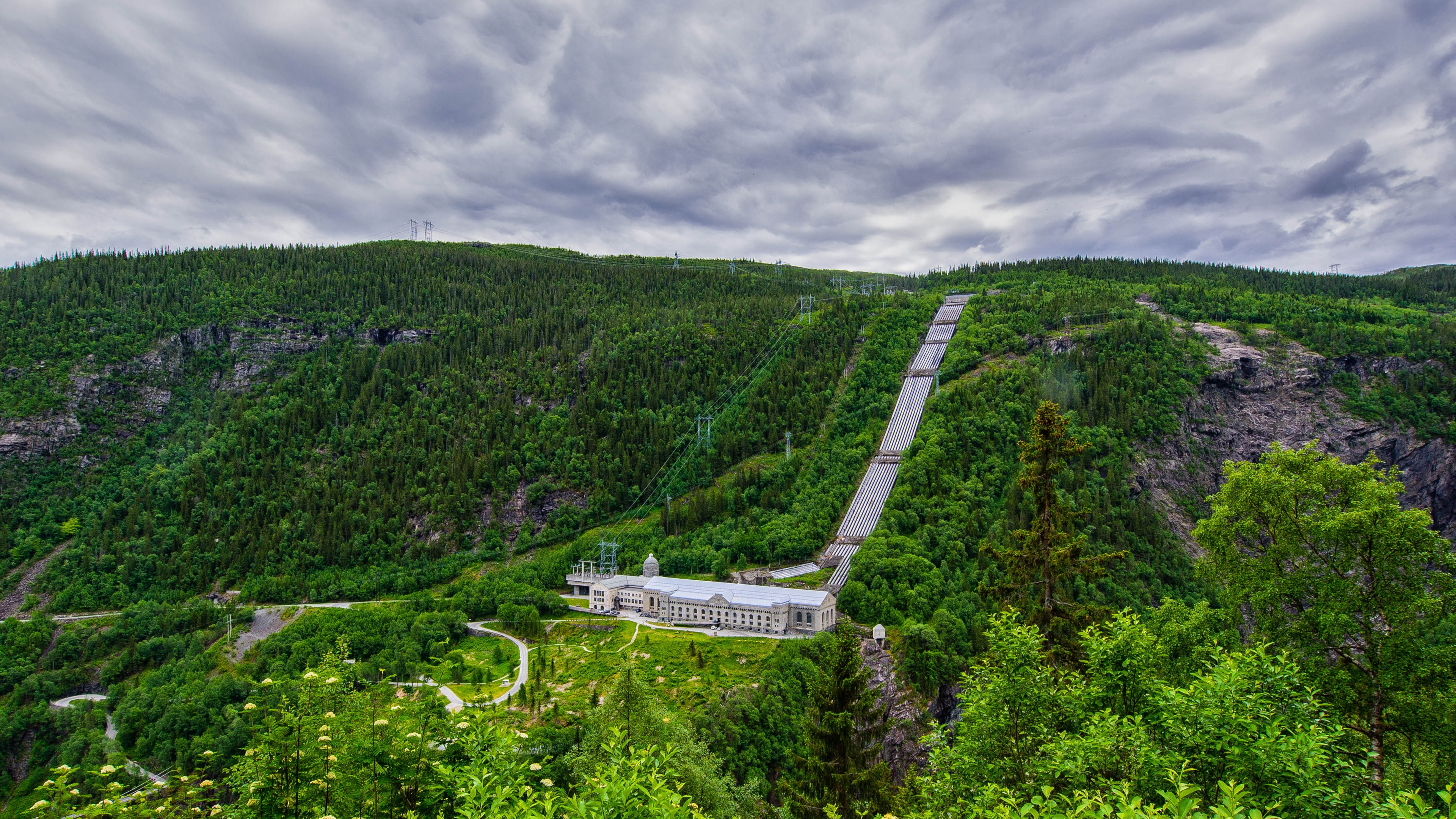 The historical Vemork outside of Rjukan in Telemark, Eastern Norway