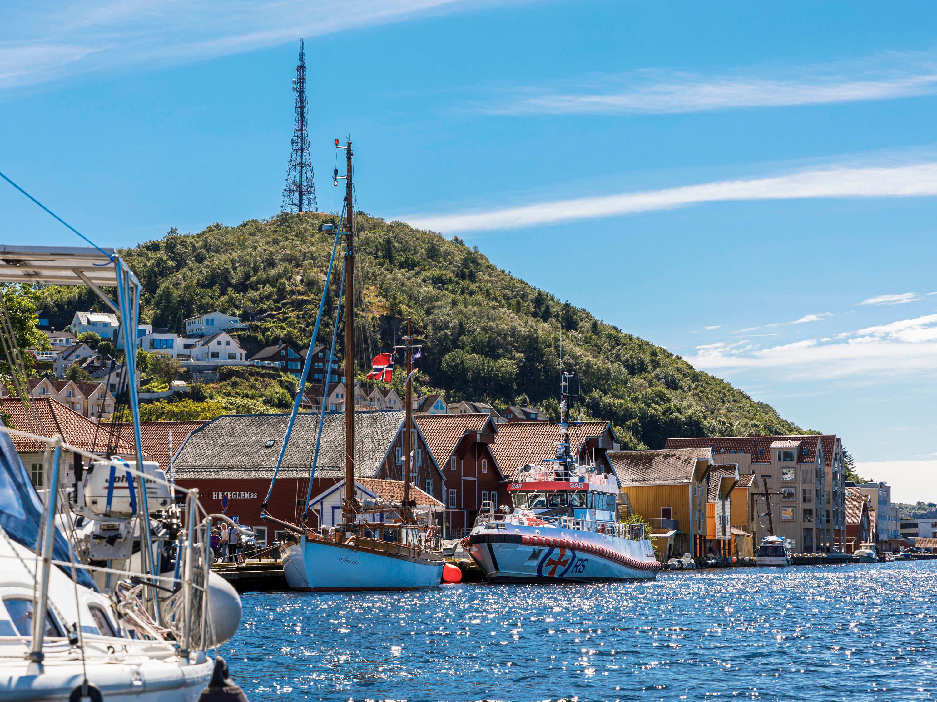 The harbour in Egersund, Norway