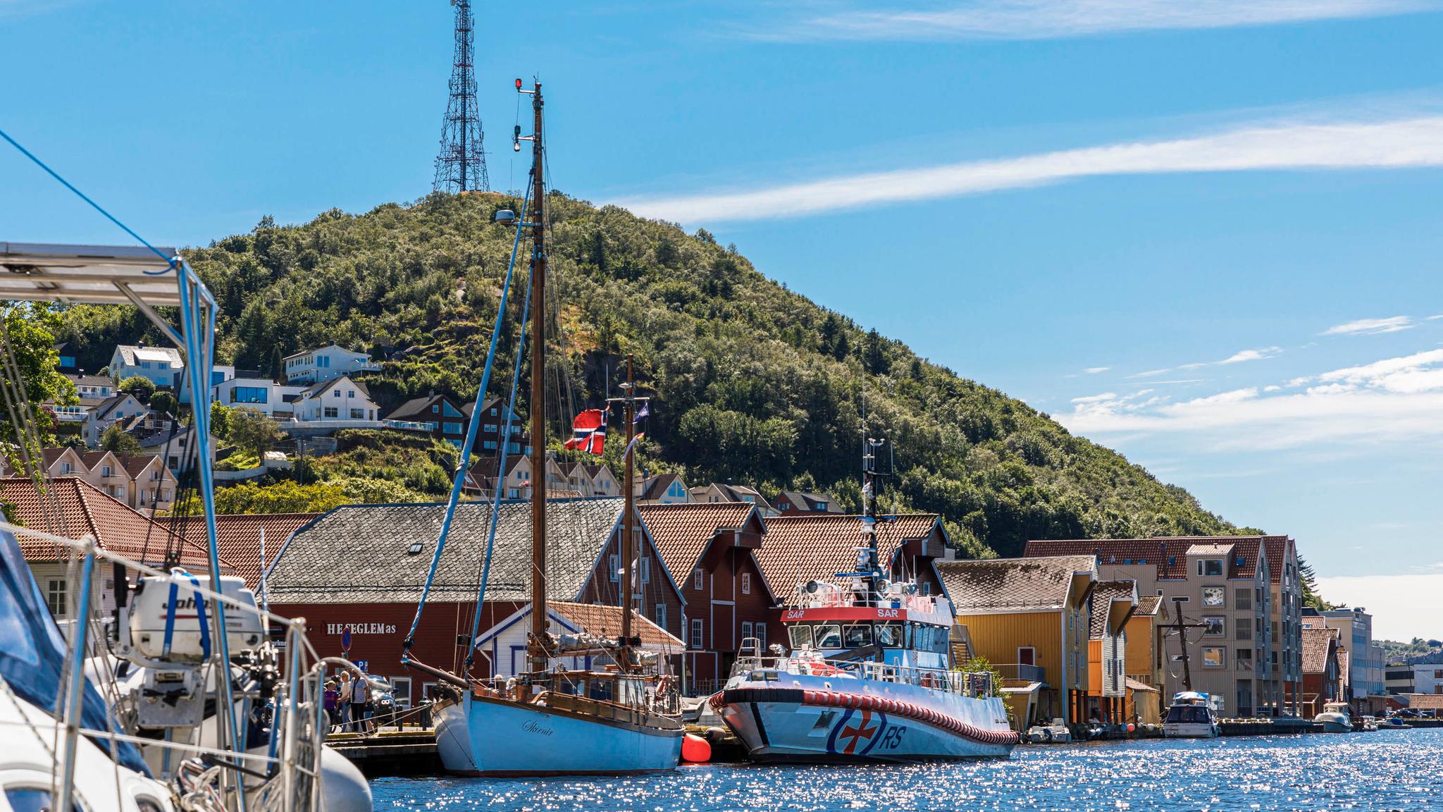 The harbour in Egersund, Norway