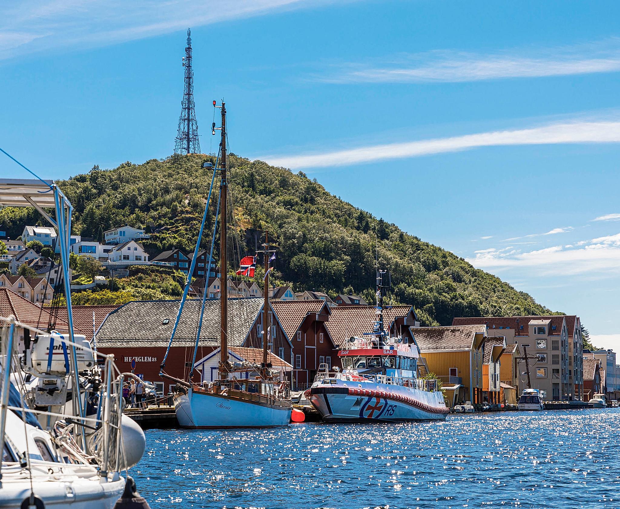 The harbour in Egersund, Norway