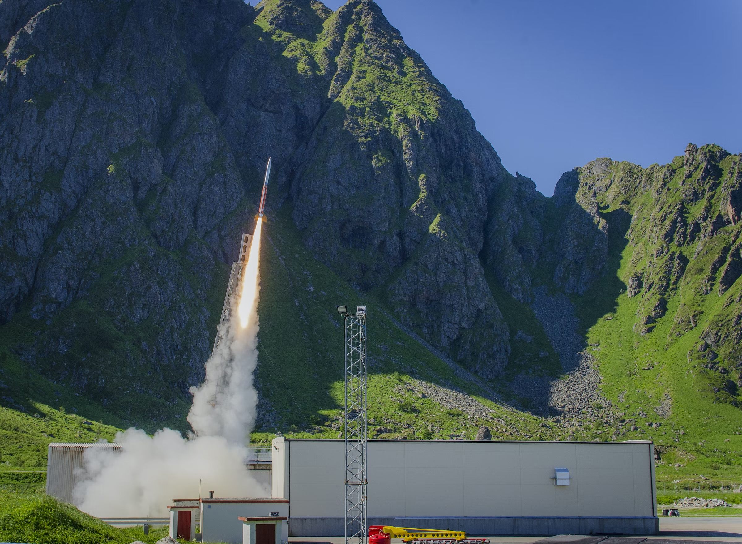 Rocket launch at Andøya Space in Vesterålen, Northern Norway