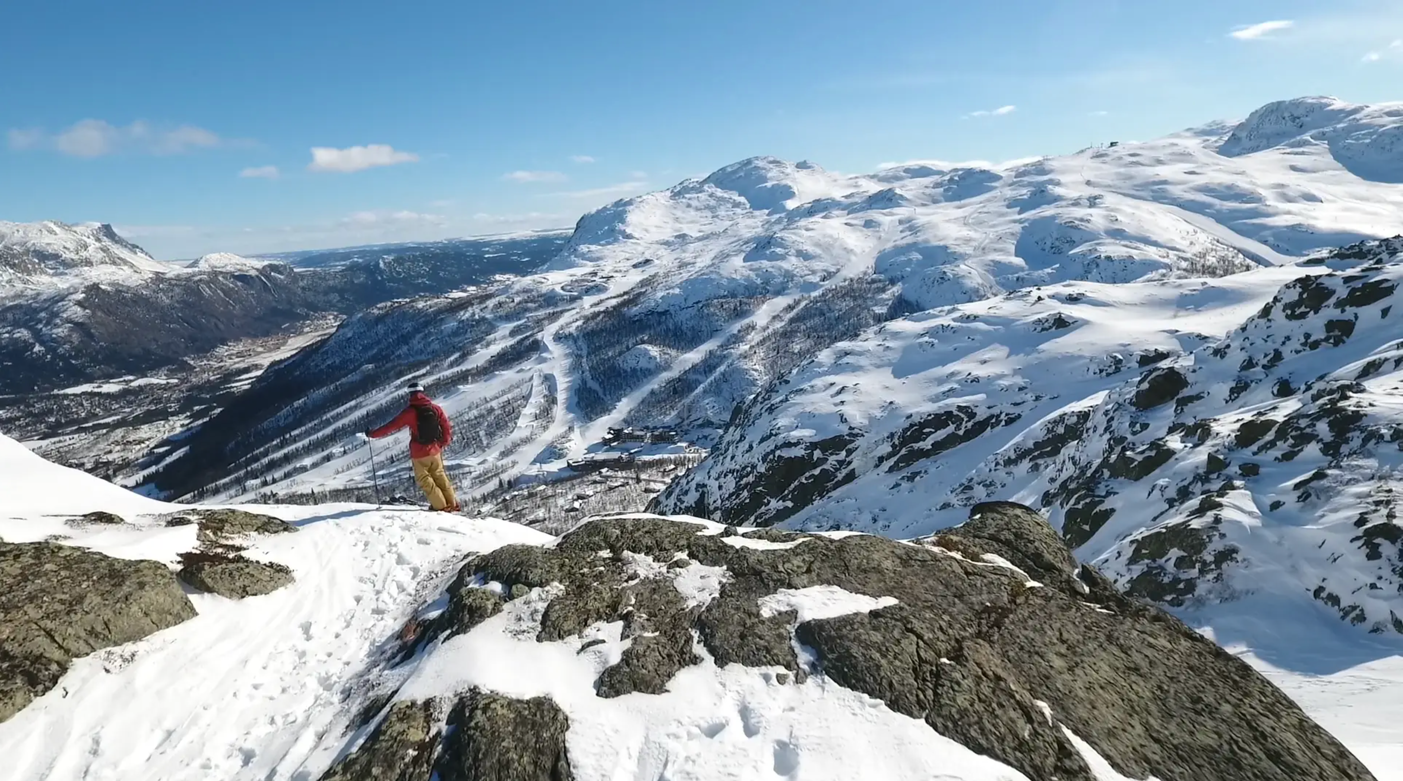 Alpine skiing in Hemsedal, Eastern Norway
