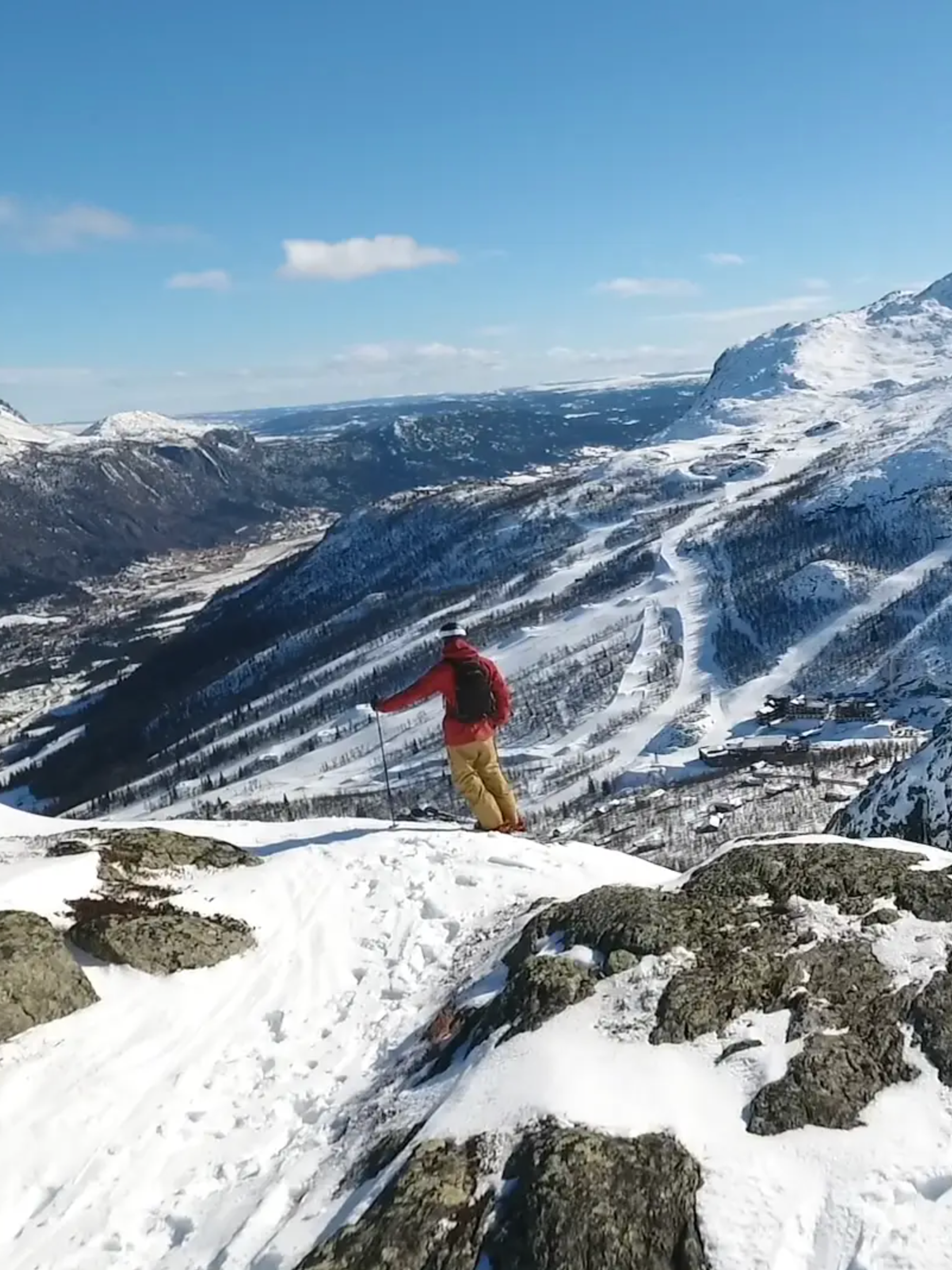 Alpine skiing in Hemsedal, Eastern Norway