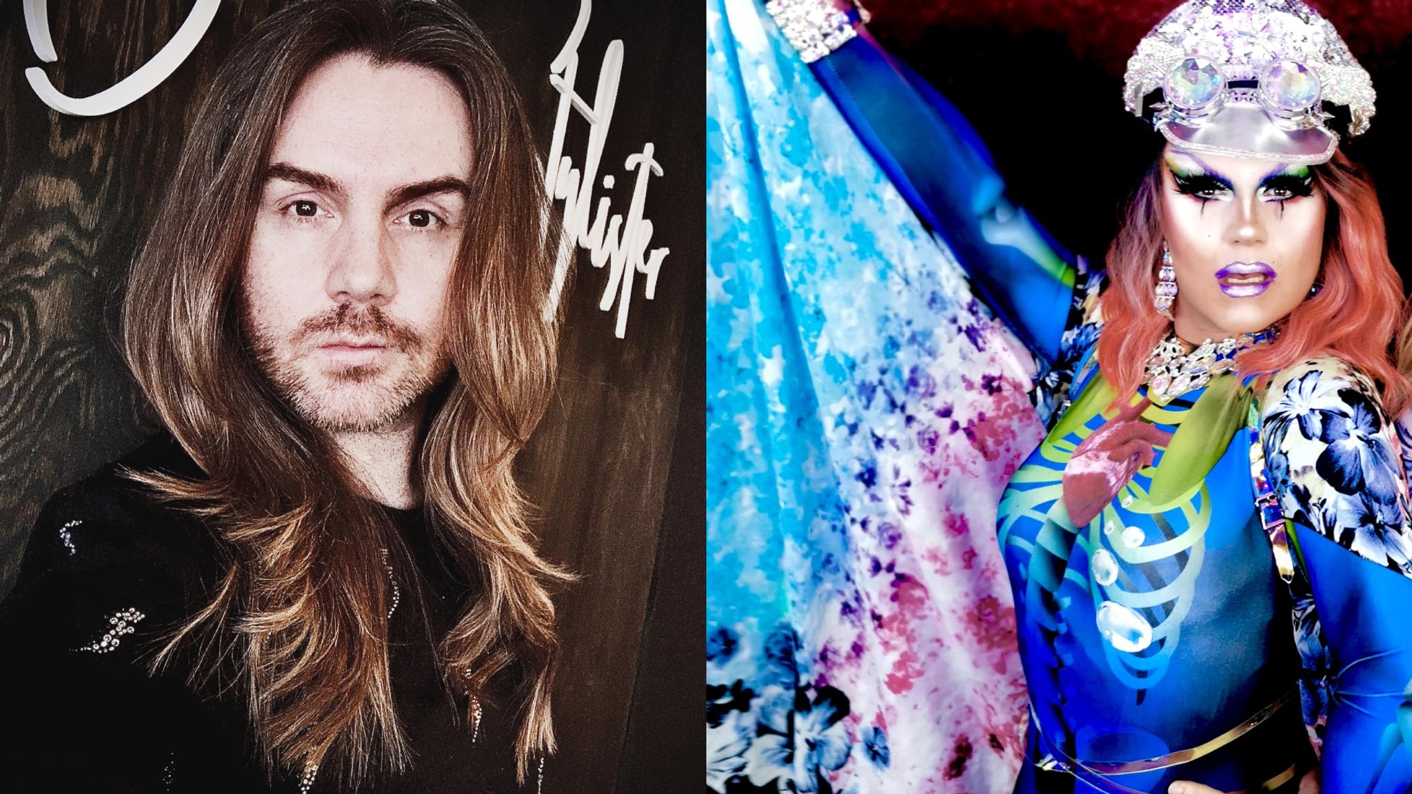 Mio Eyfjord, and dressed as a drag queen