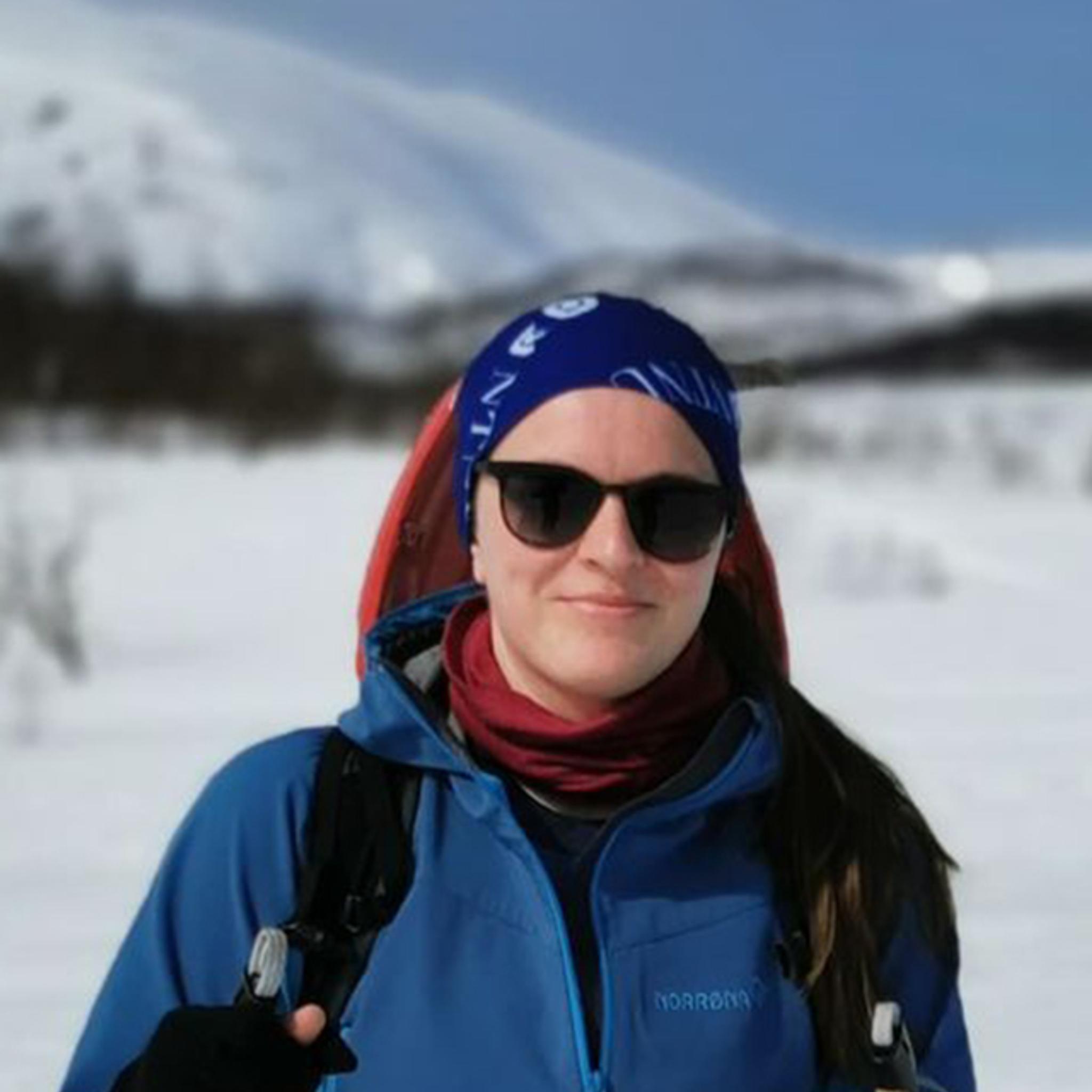 Regine Igesund på skitur