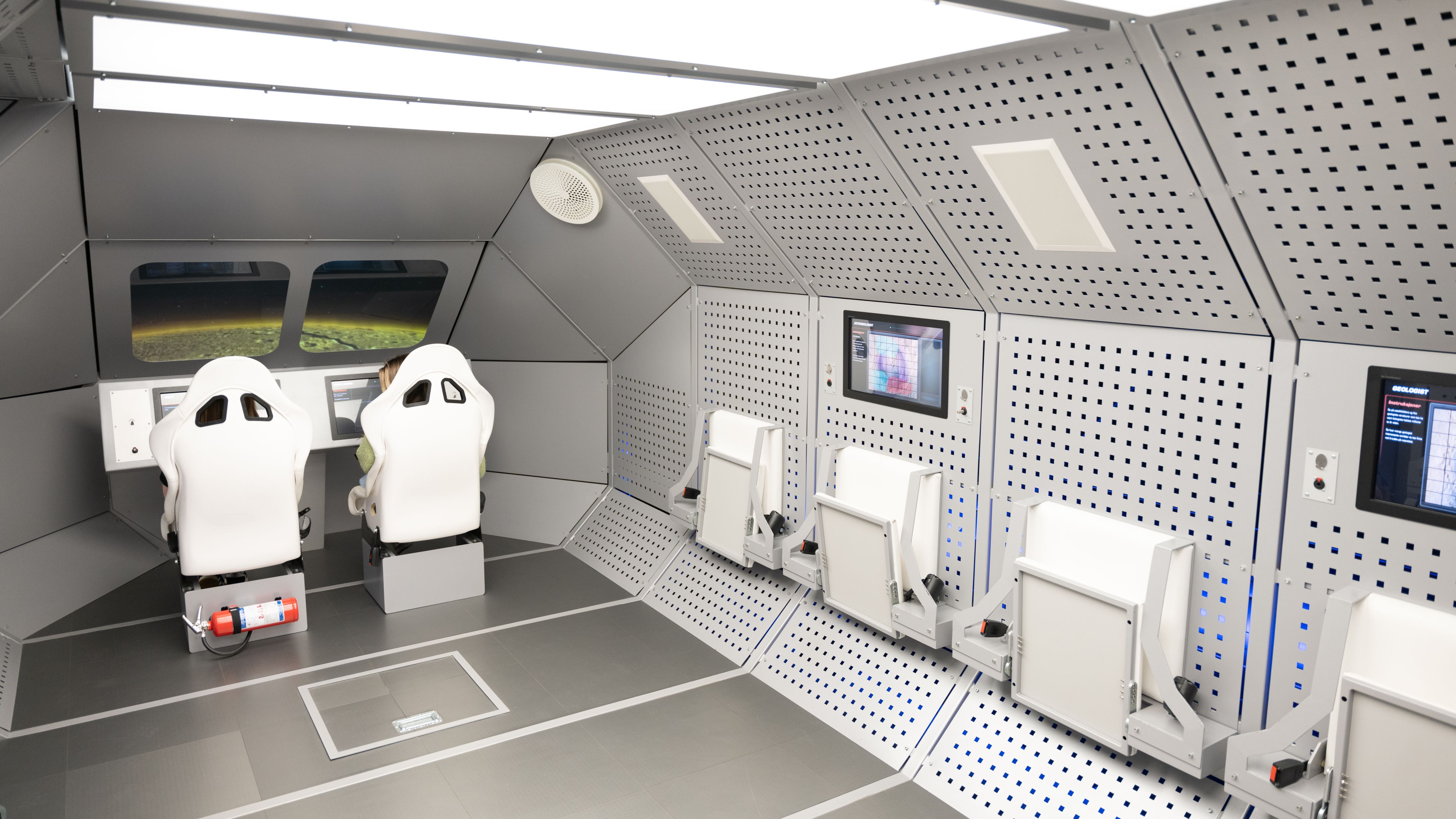 A virtual space journey to Mars, at the visitor centre Spaceship Aurora, Andøya