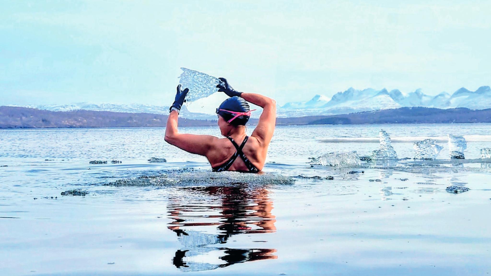 Ice bathing in Bodø, Northern Norway