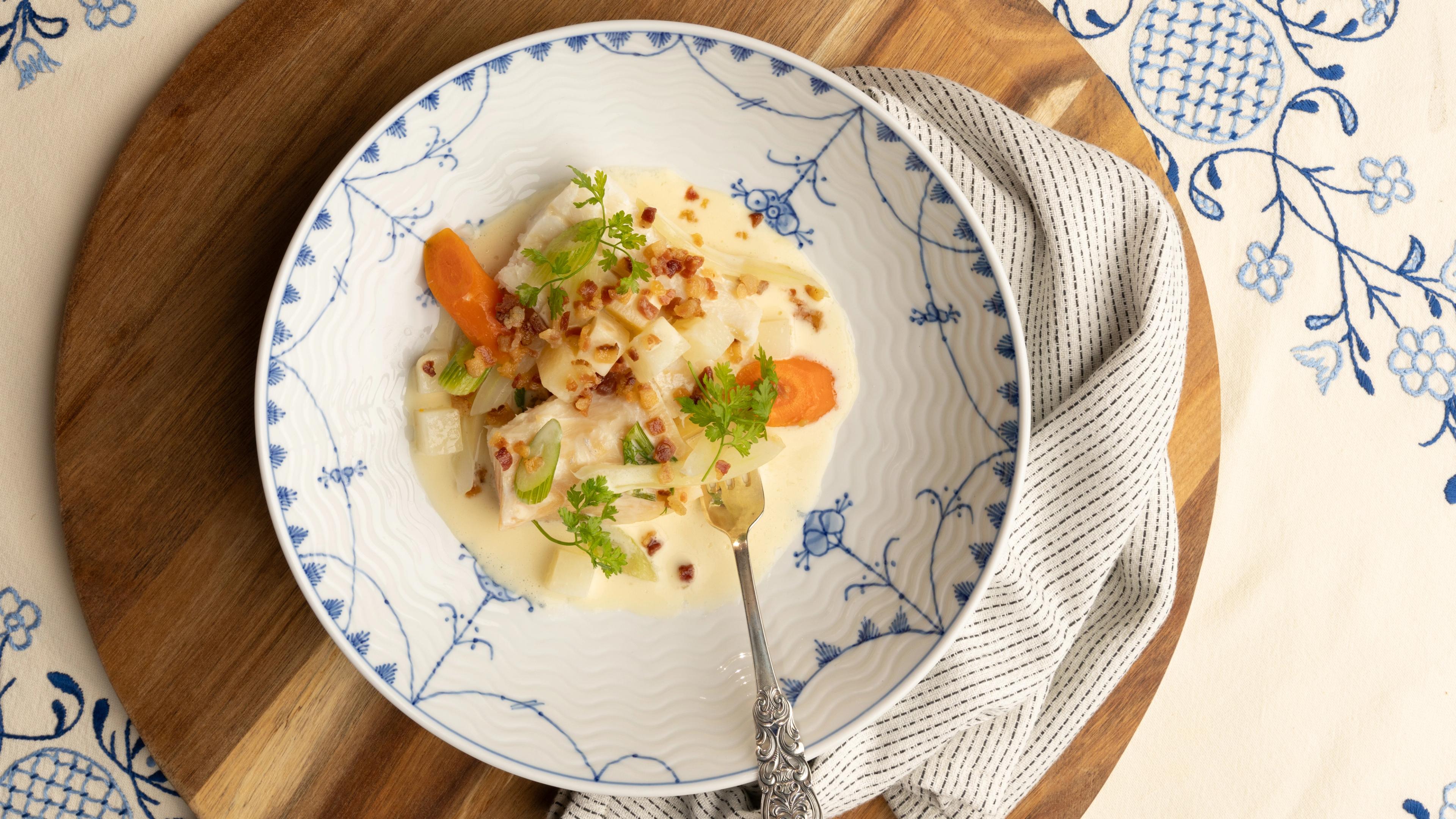 A classic stockfish meal made by chef and restaurant owner Lars Erik Underthun.