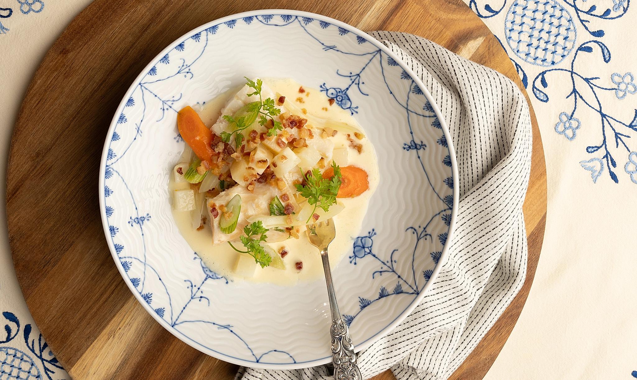 A classic stockfish meal made by chef and restaurant owner Lars Erik Underthun.