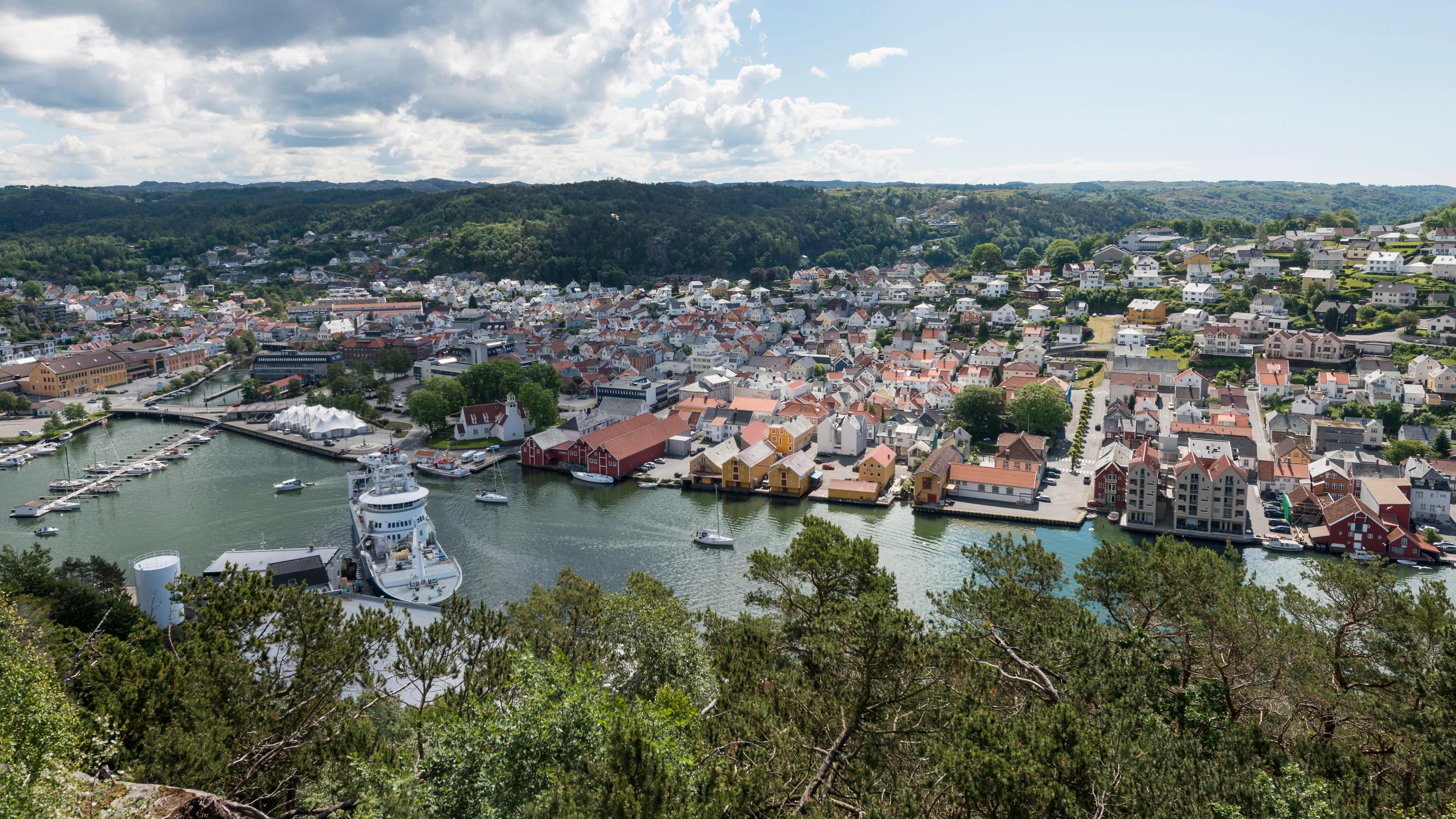 Egersund seen from above