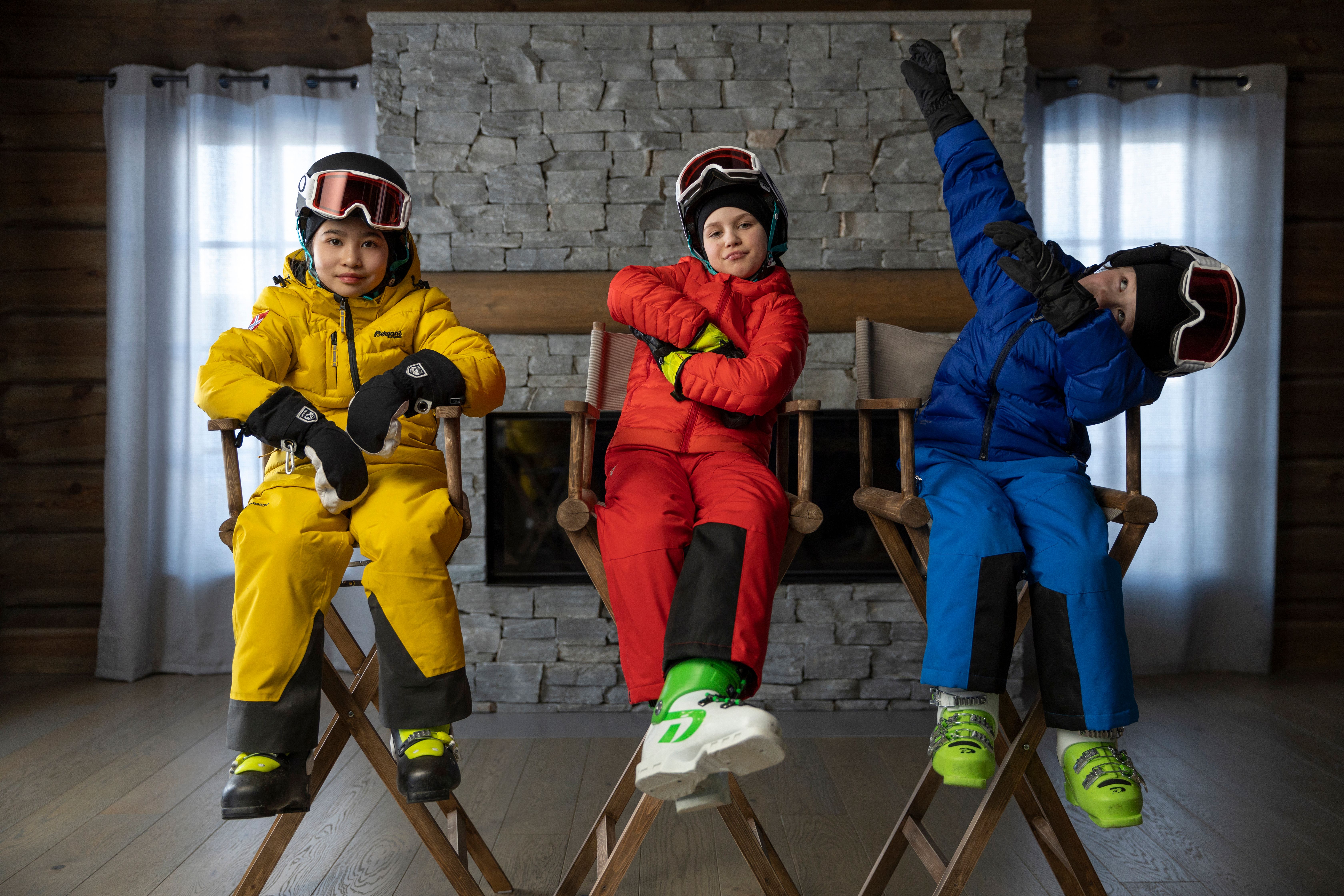 Small guides to big ski adventures: The six-year-old children Morten, Pernille and Alexandra are ready to show you how to master the alpine slopes in Norway