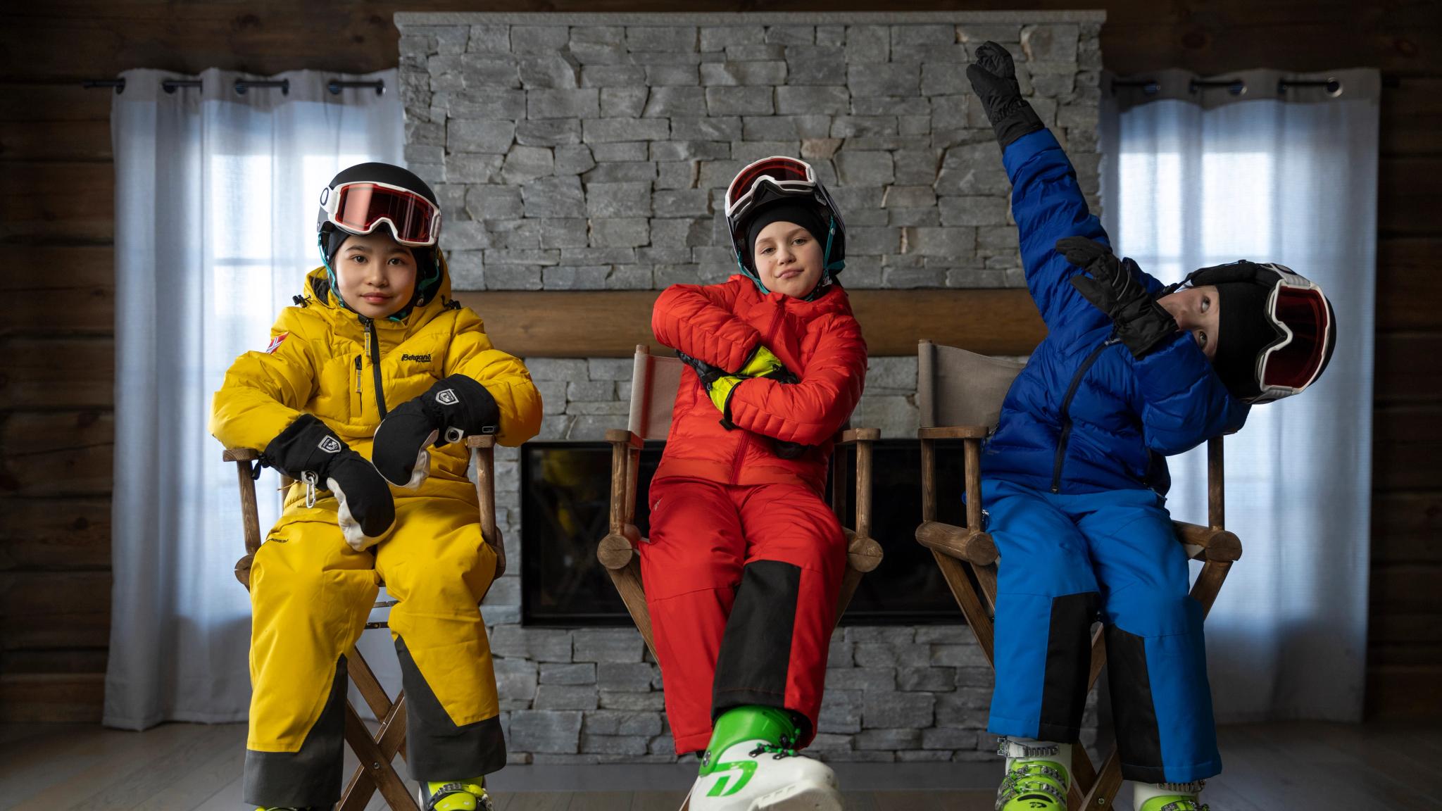 Small guides to big ski adventures: The six-year-old children Morten, Pernille and Alexandra are ready to show you how to master the alpine slopes in Norway