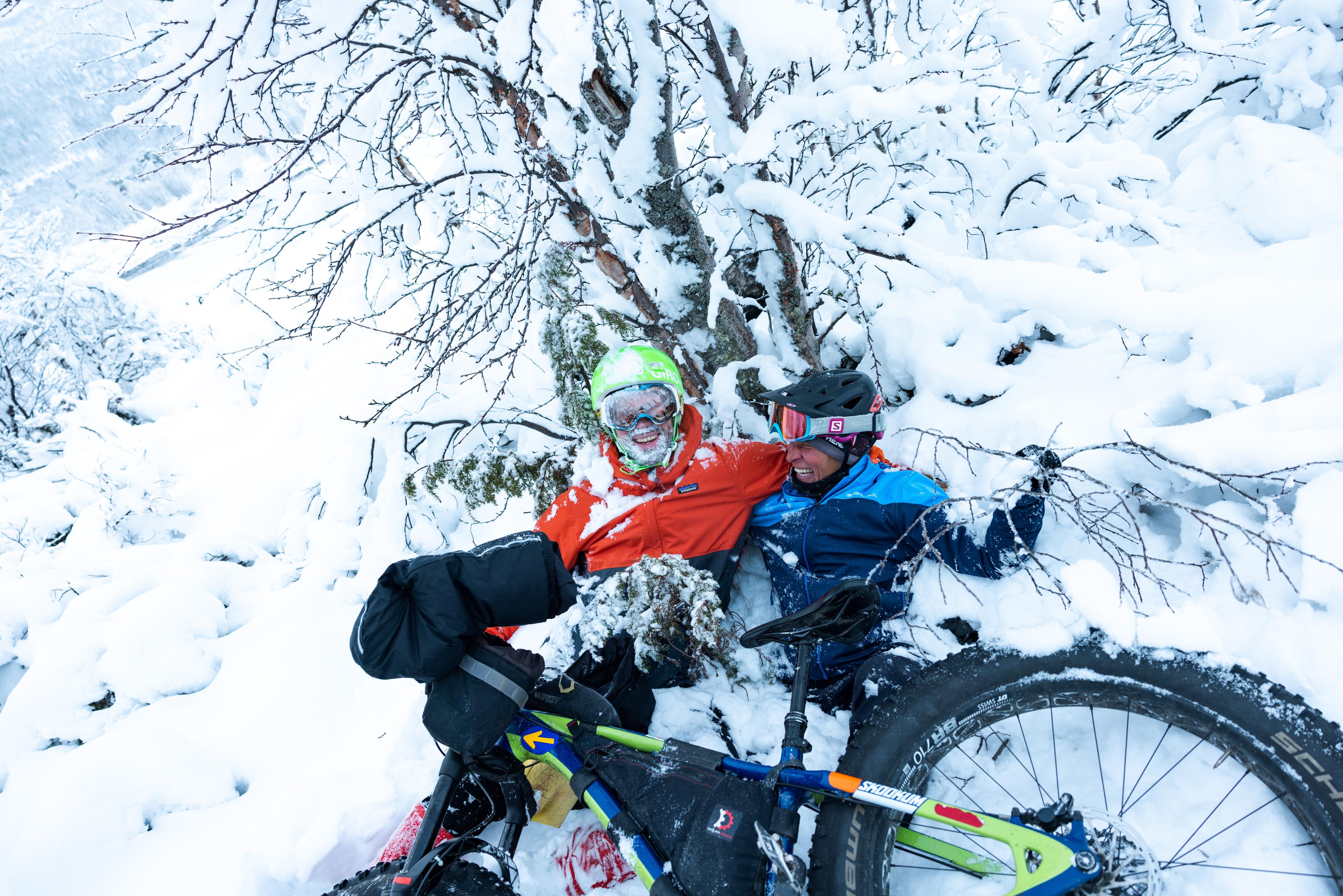Fatbiking in winter in Geilo