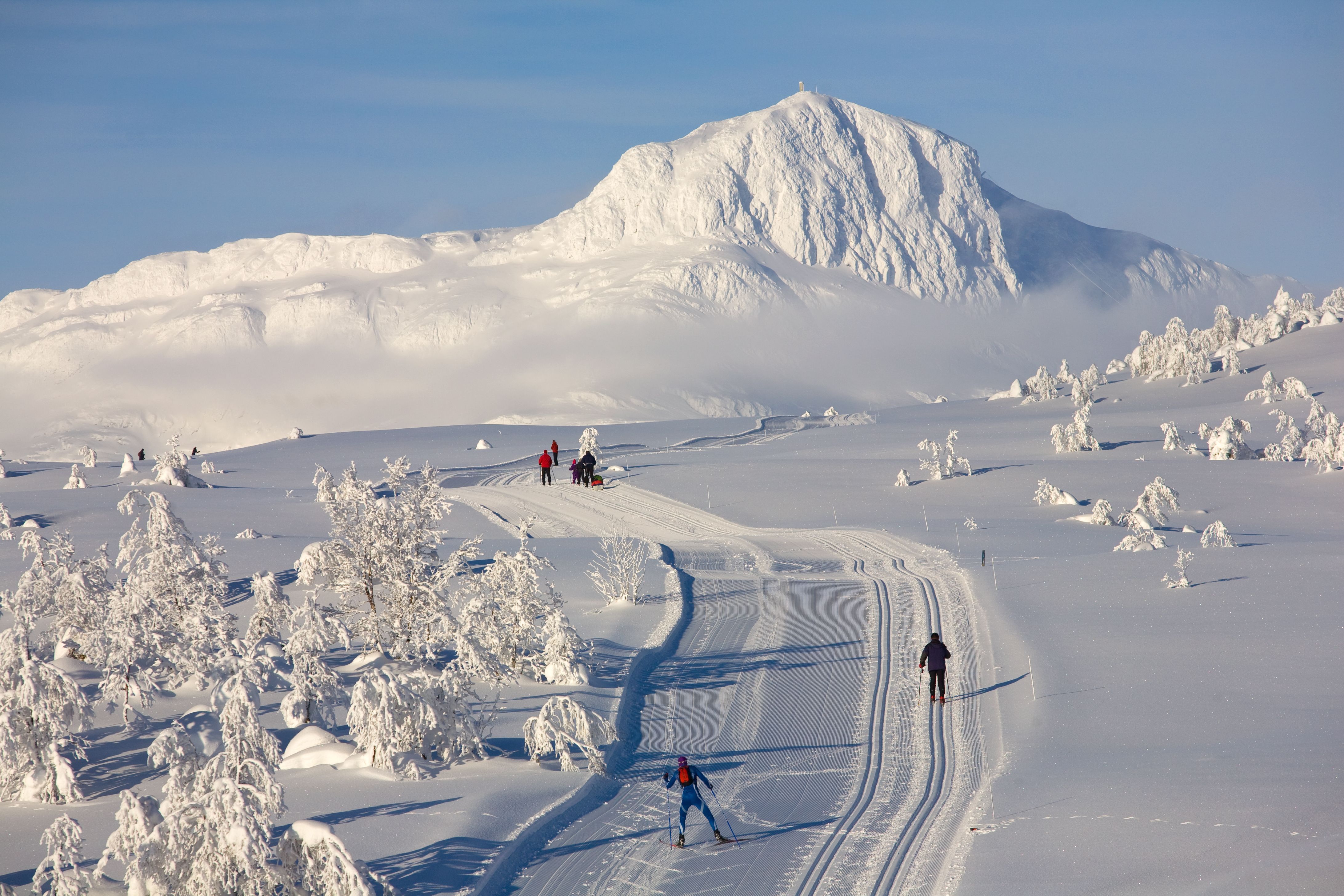 Cross-country skiing at Beitostølen in Eastern Norway