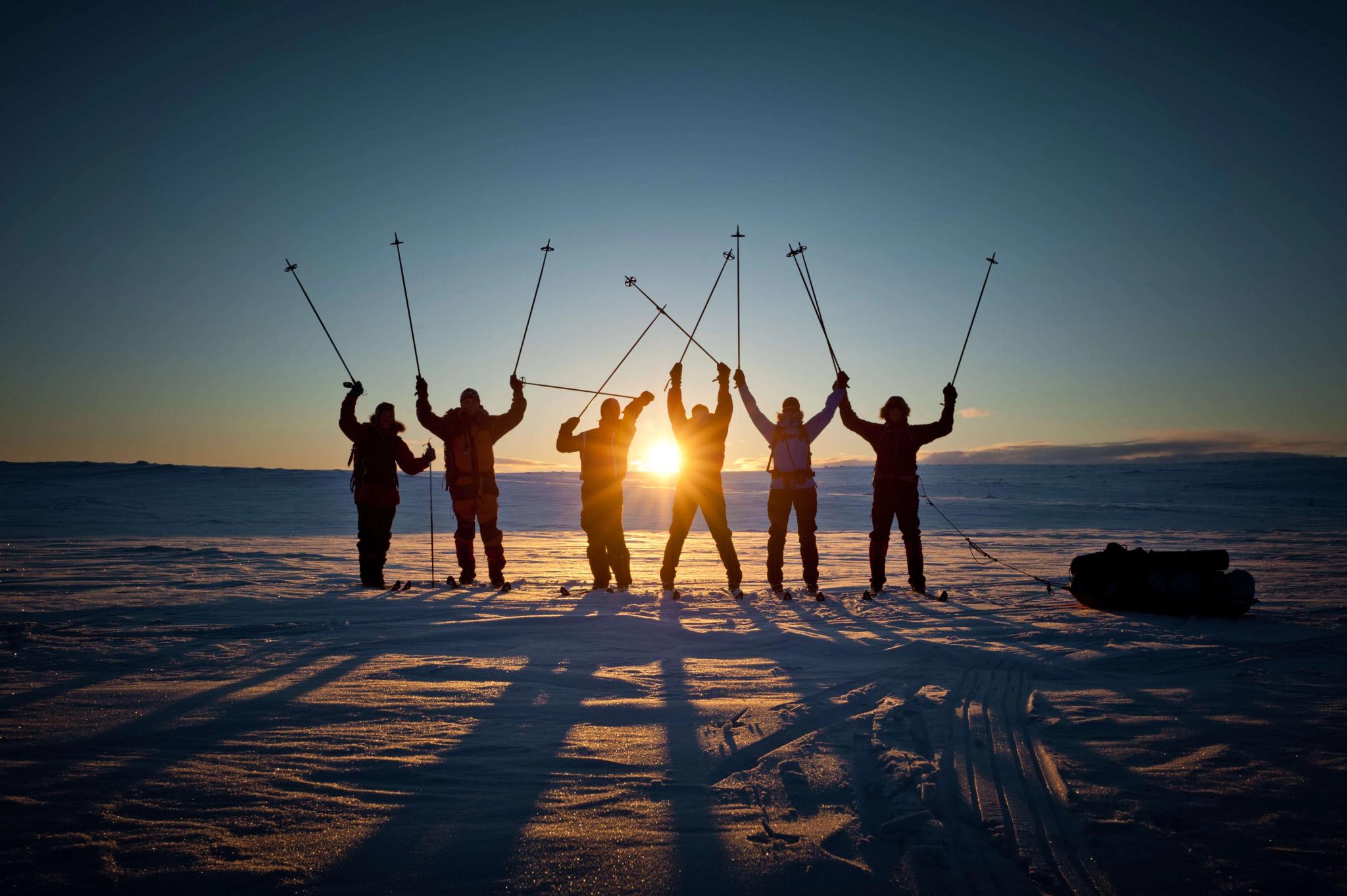 Skiing on finnmarksvidda