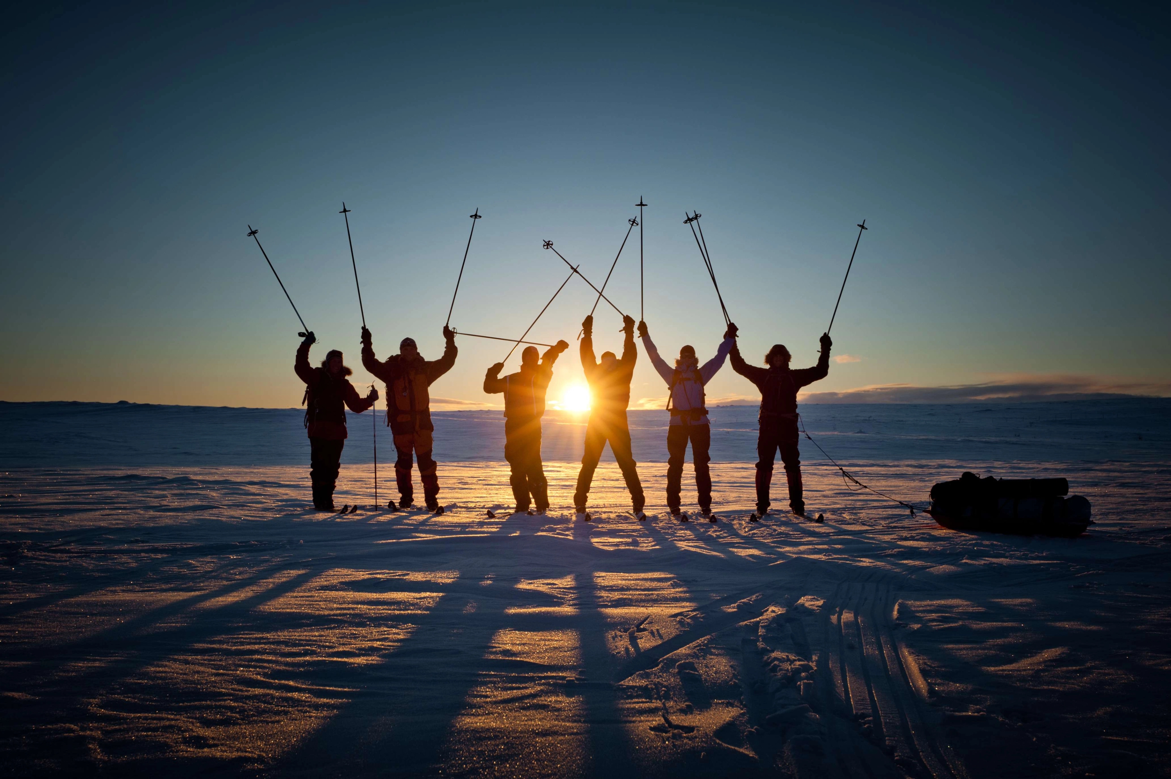 Skiing on finnmarksvidda