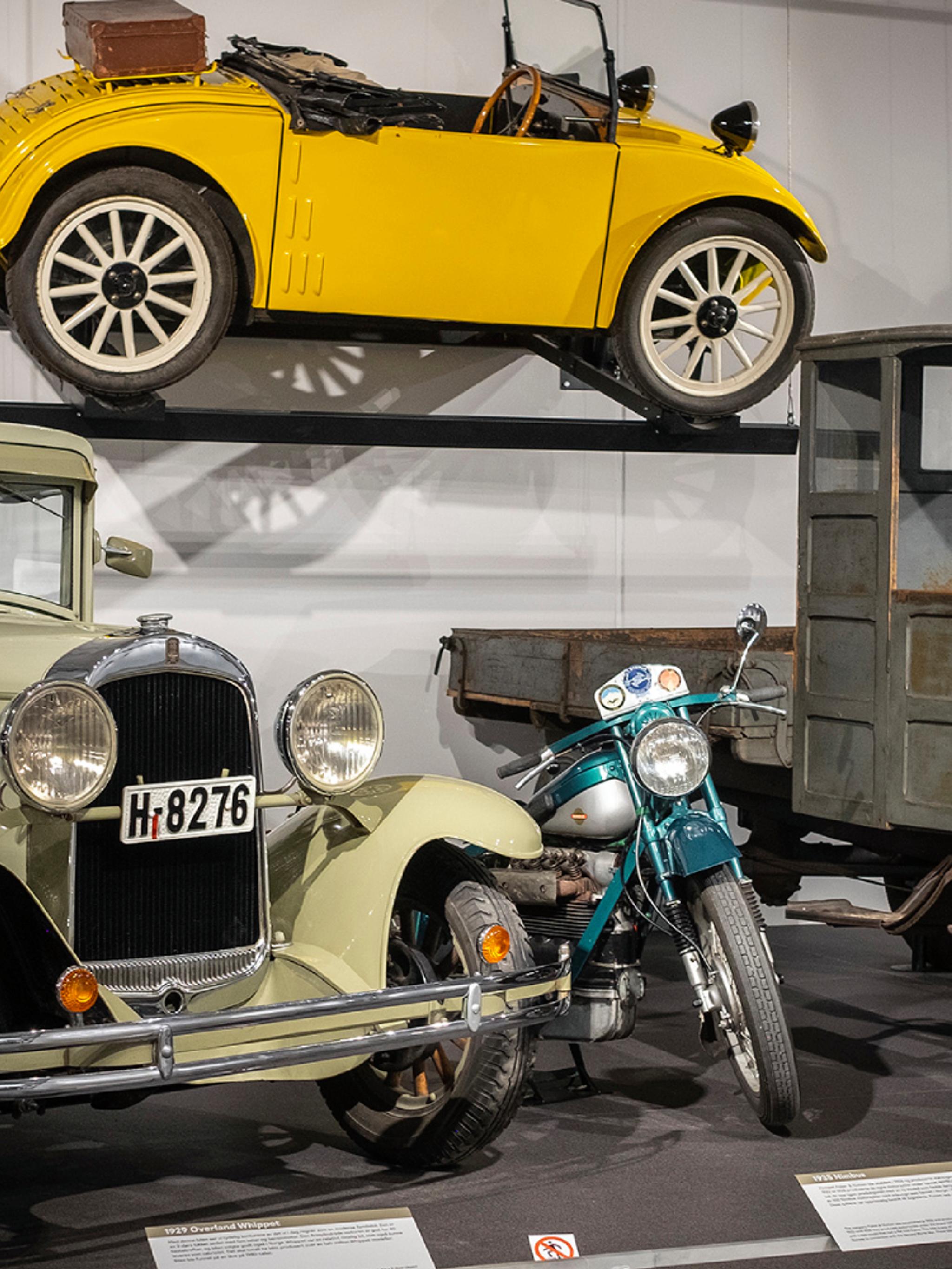 Cars from the 20's and 30's at the Norwegian road museum