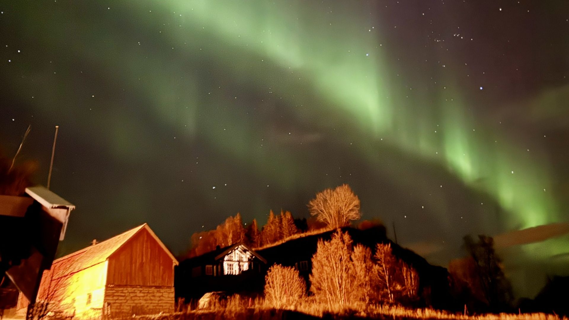 Northern lights over Senja