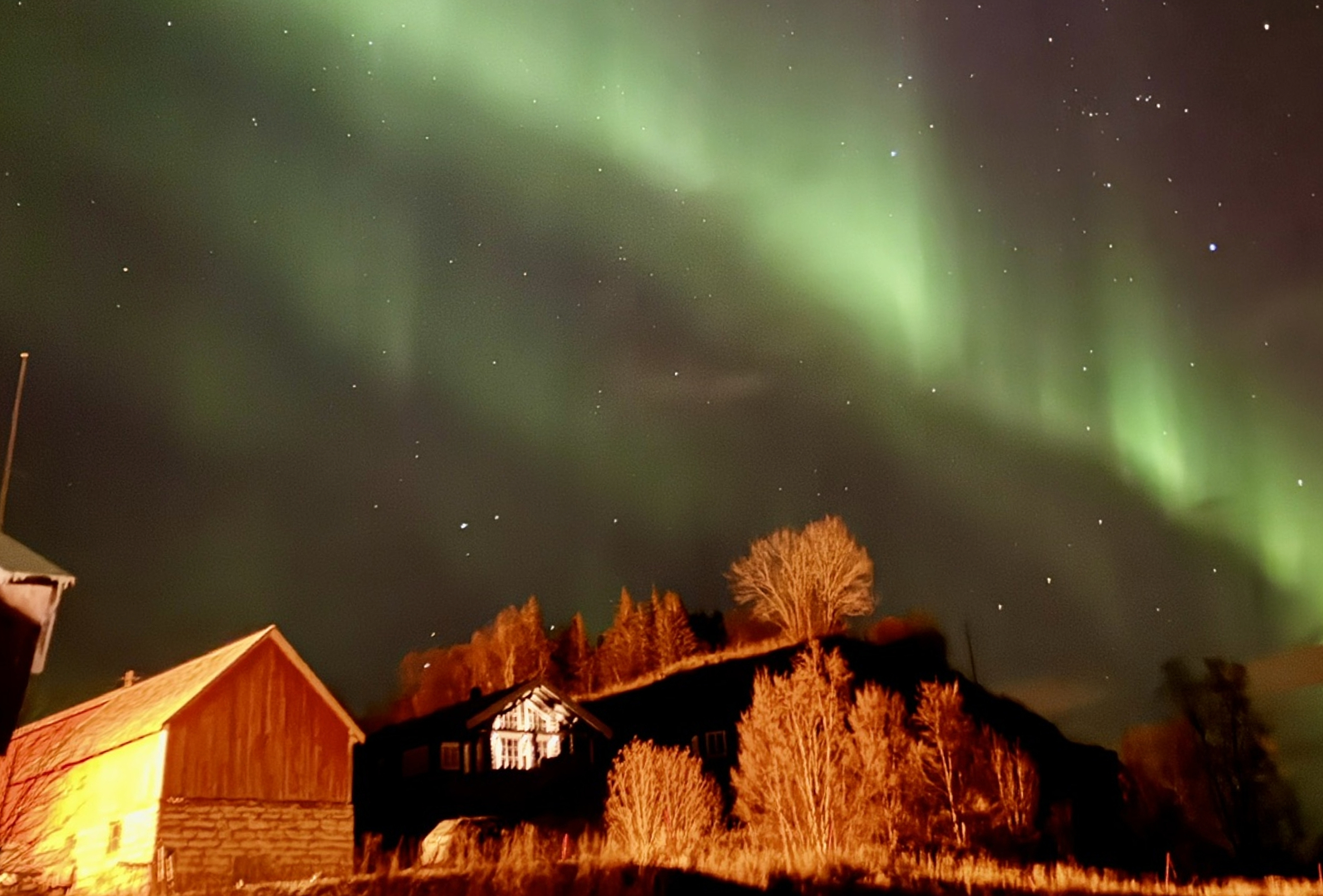 Northern lights over Senja
