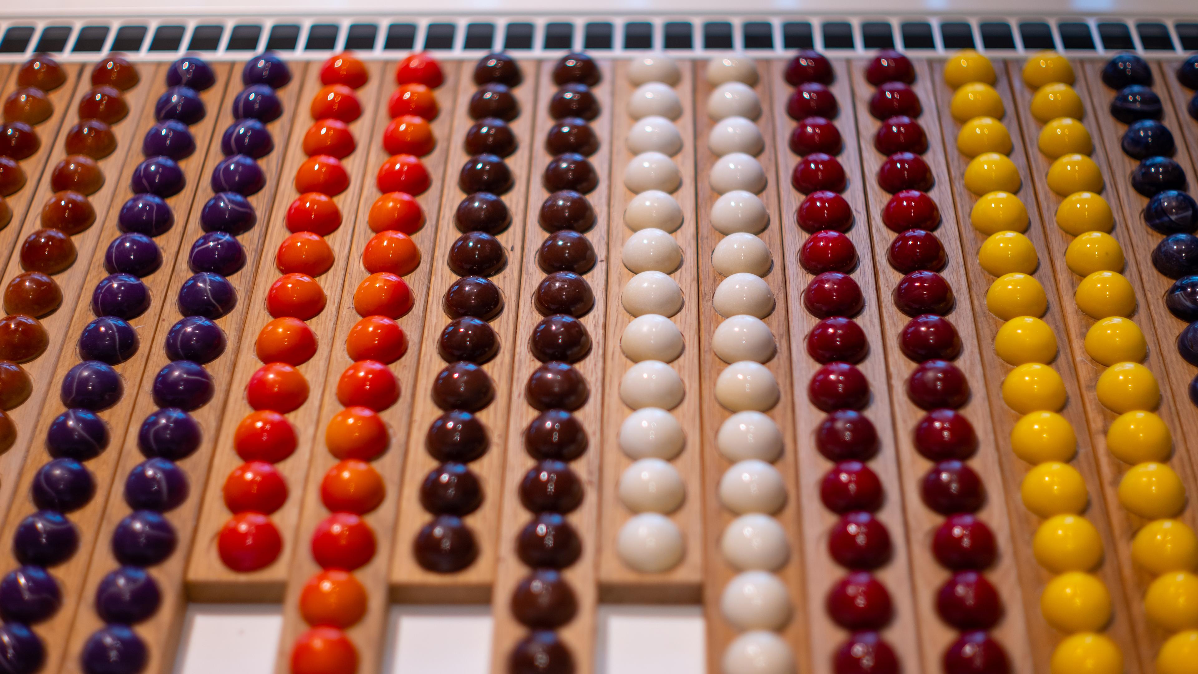 Lots og chocolate bites from Craig Alibone in Bodø, Northern Norway.