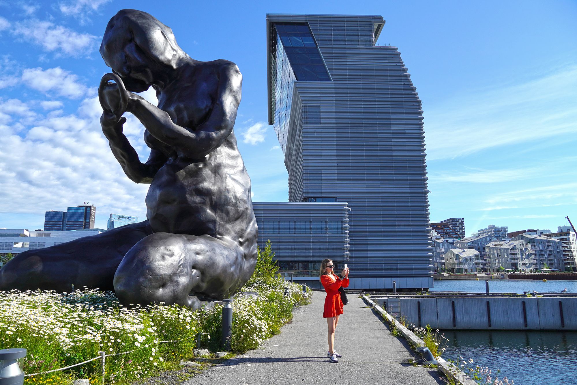 "The Mother" by artist Tracey Emin beside MUNCH in Oslo.