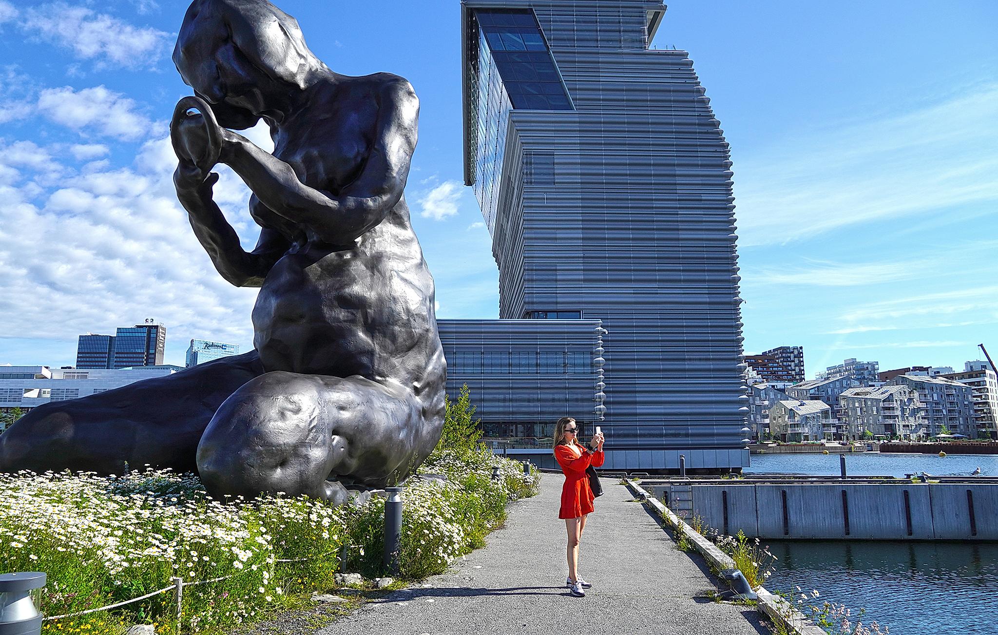 "The Mother" by artist Tracey Emin beside MUNCH in Oslo.