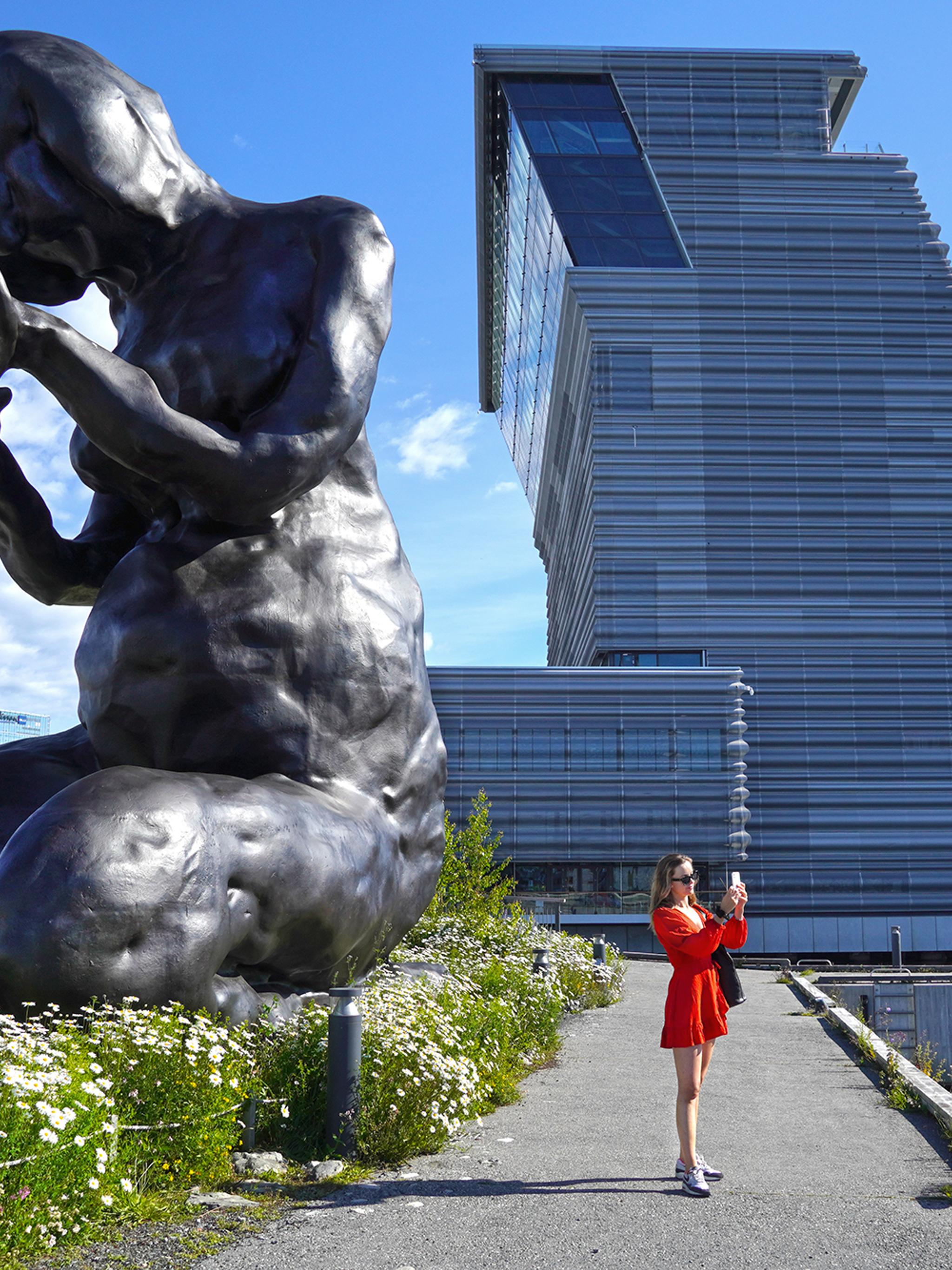 "The Mother" by artist Tracey Emin beside MUNCH in Oslo.