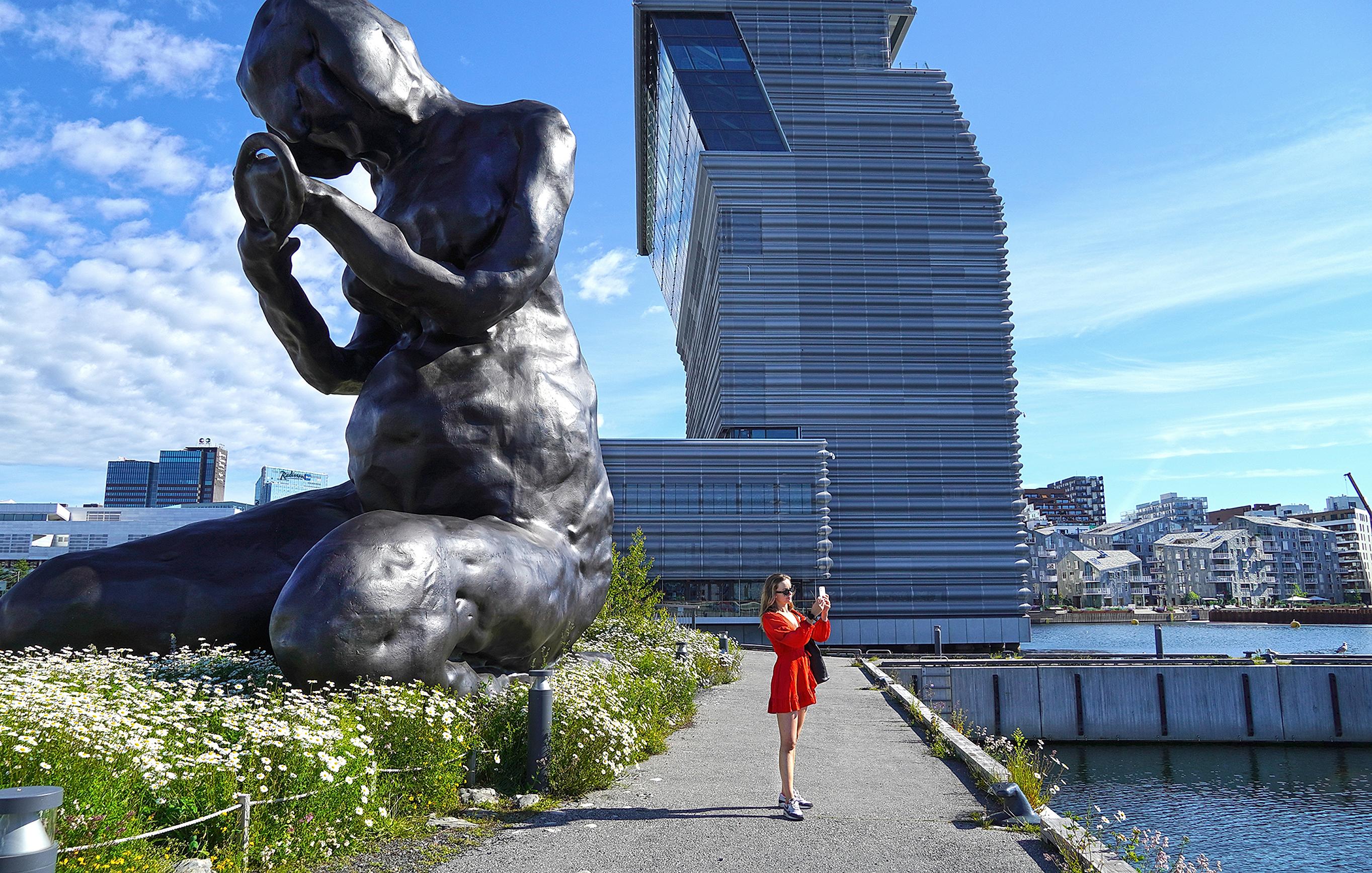 "The Mother" by artist Tracey Emin beside MUNCH in Oslo.