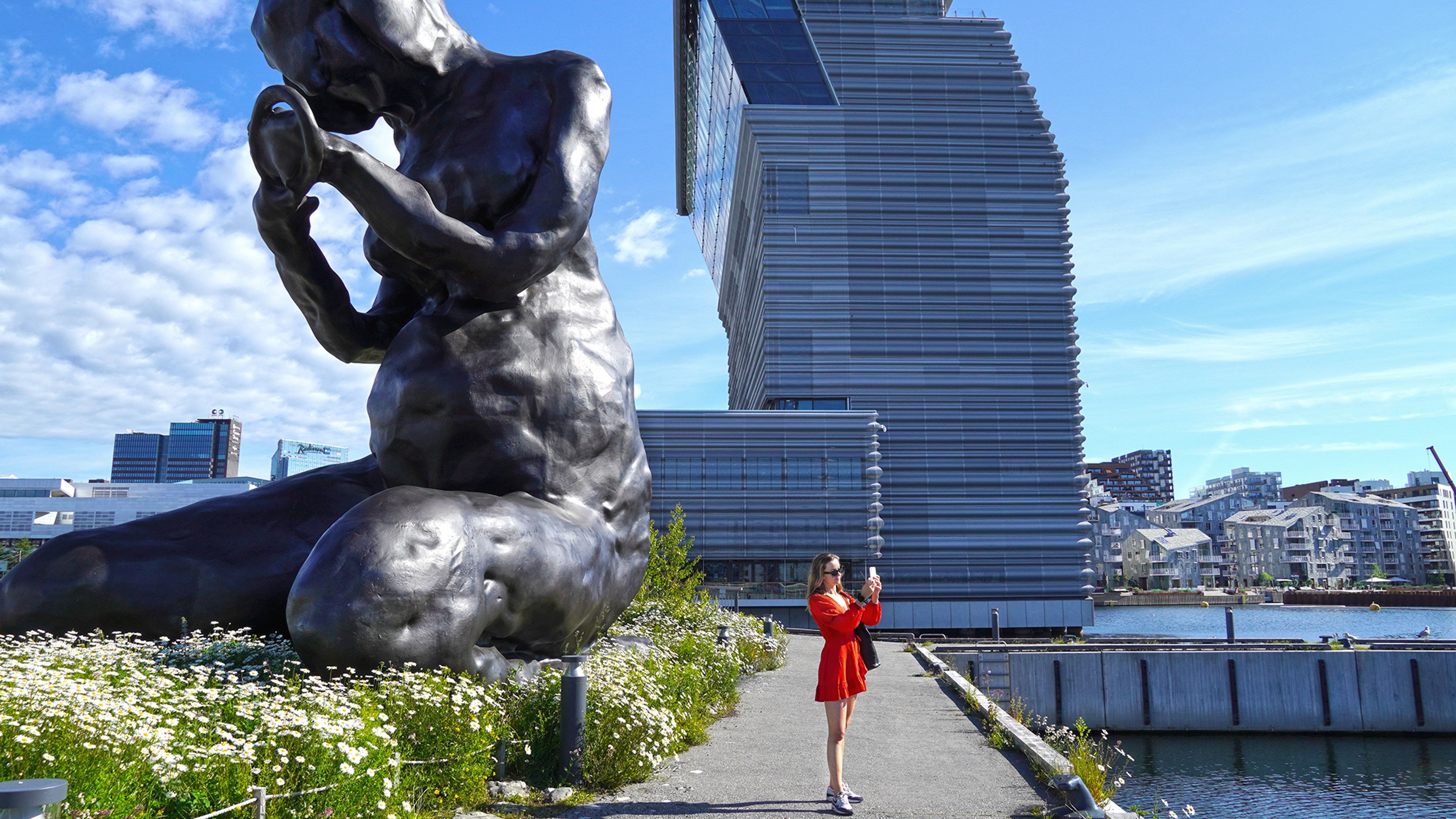 "The Mother" by artist Tracey Emin beside MUNCH in Oslo.