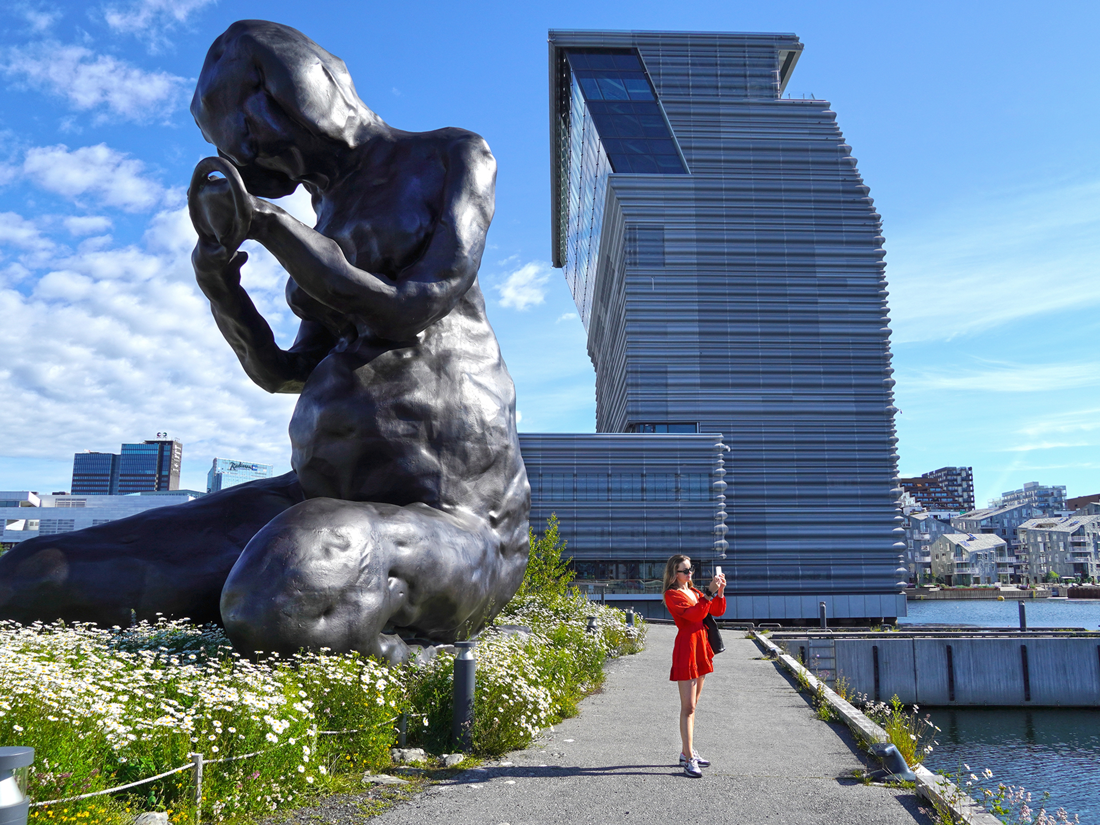 "The Mother" by artist Tracey Emin beside MUNCH in Oslo.