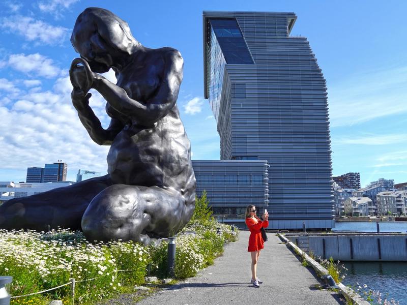 "The Mother" by artist Tracey Emin beside MUNCH in Oslo.