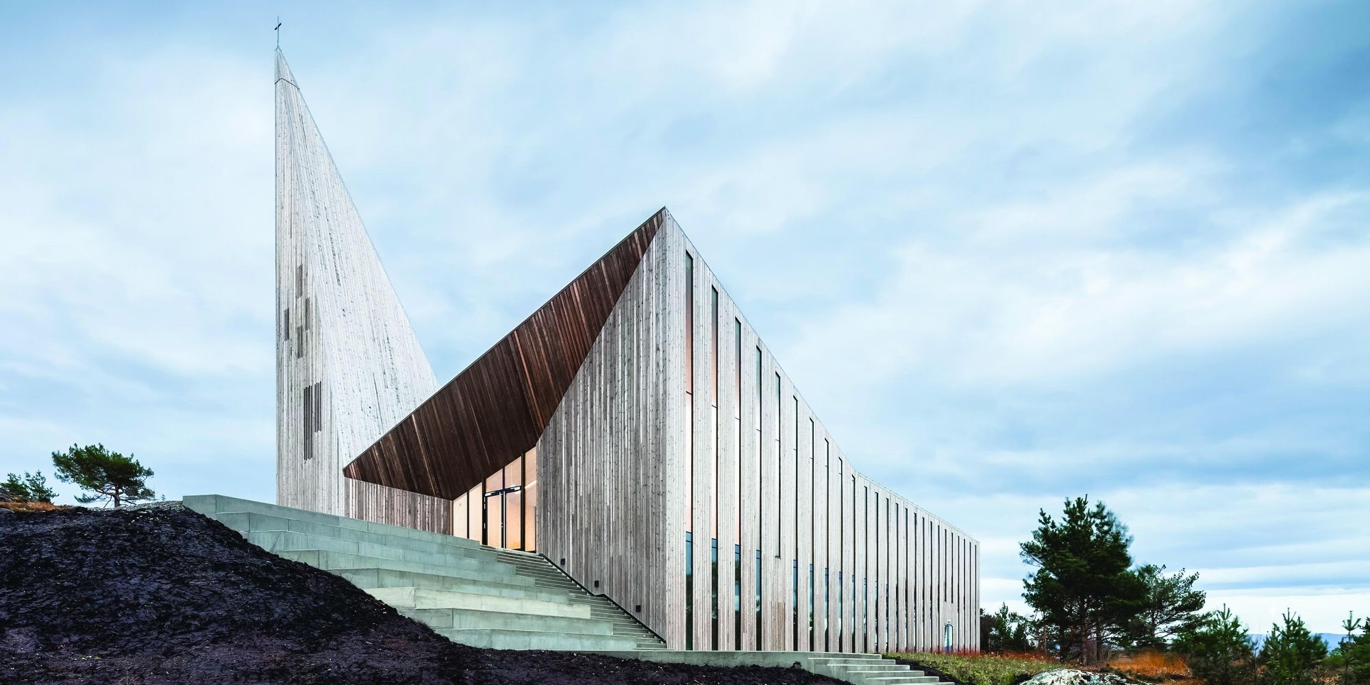 Community Church in Knarvik, Fjord Norway