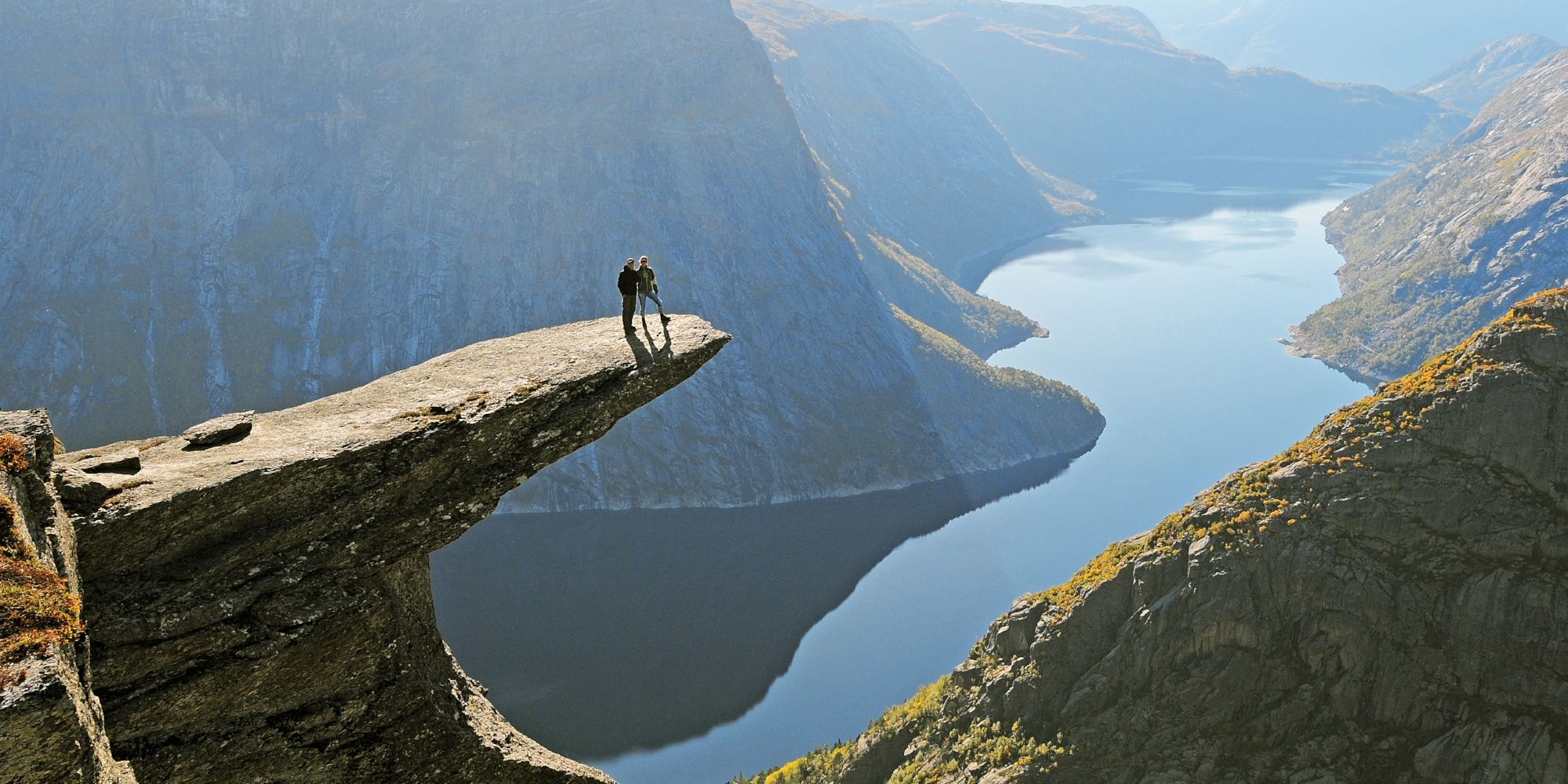 Hiking to Trolltunga in Fjord Norway