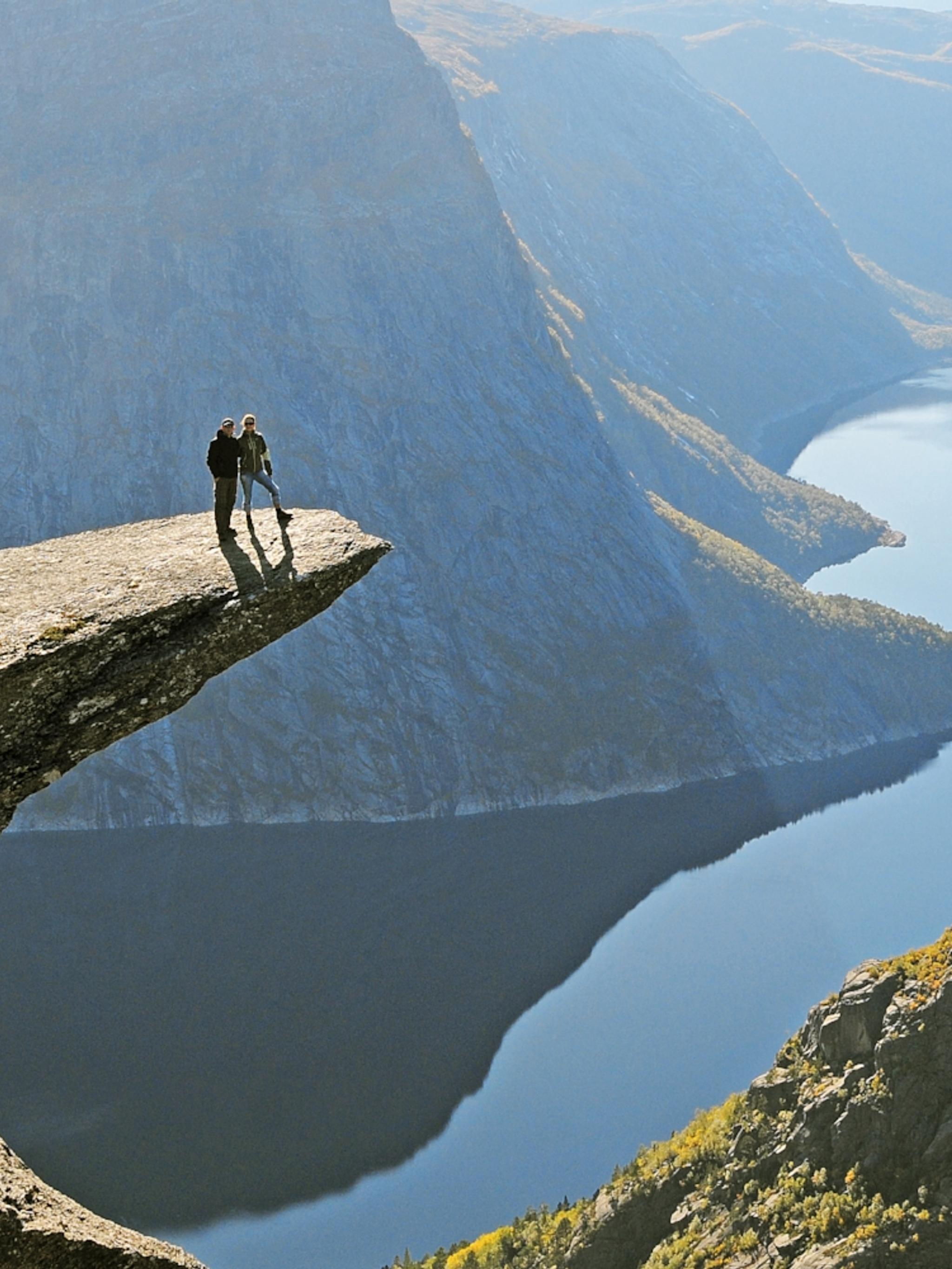 Hiking to Trolltunga in Fjord Norway