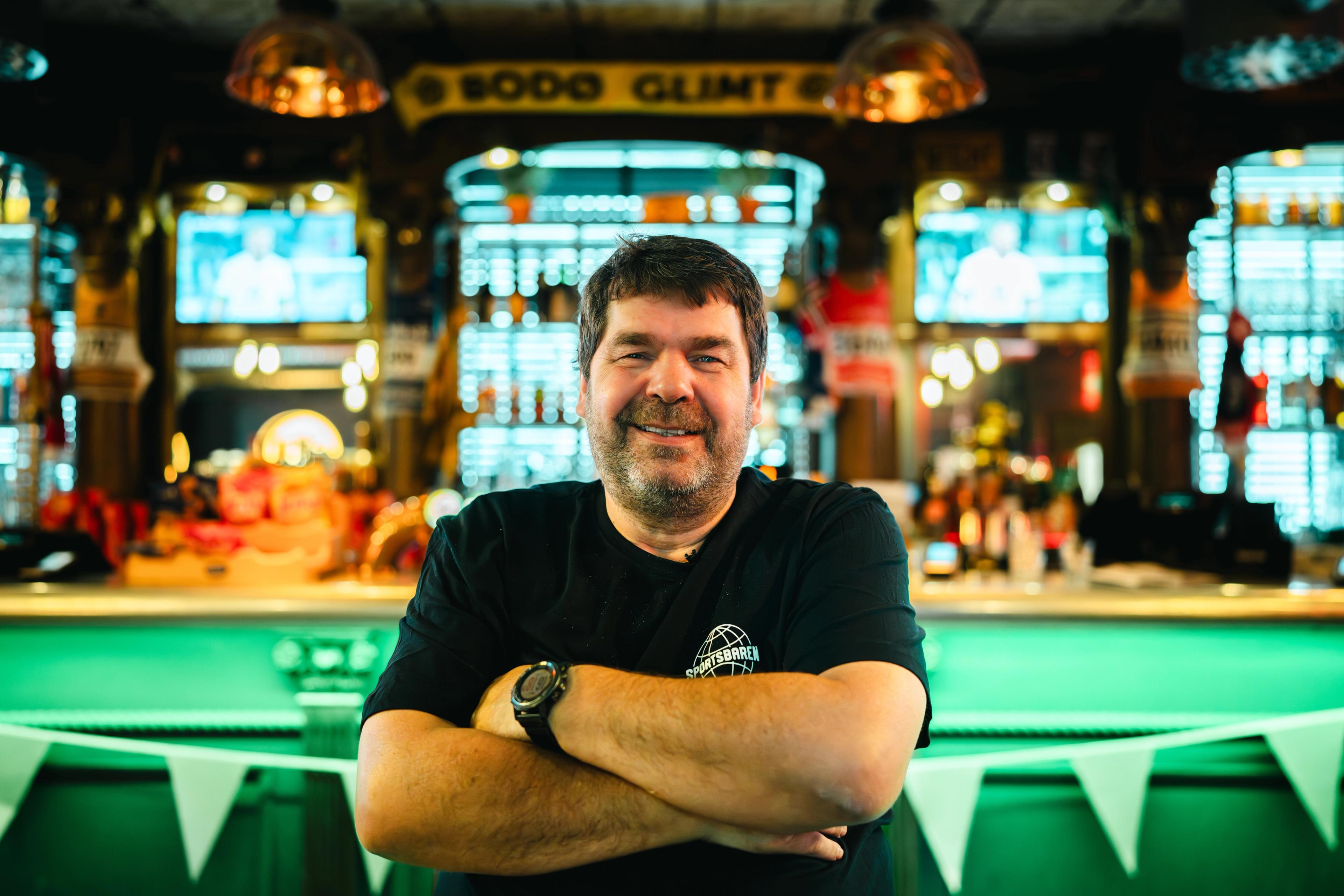 Kjetil Linchausen, Managing Director of Sportsbaren in Bodø, Northern Norway.