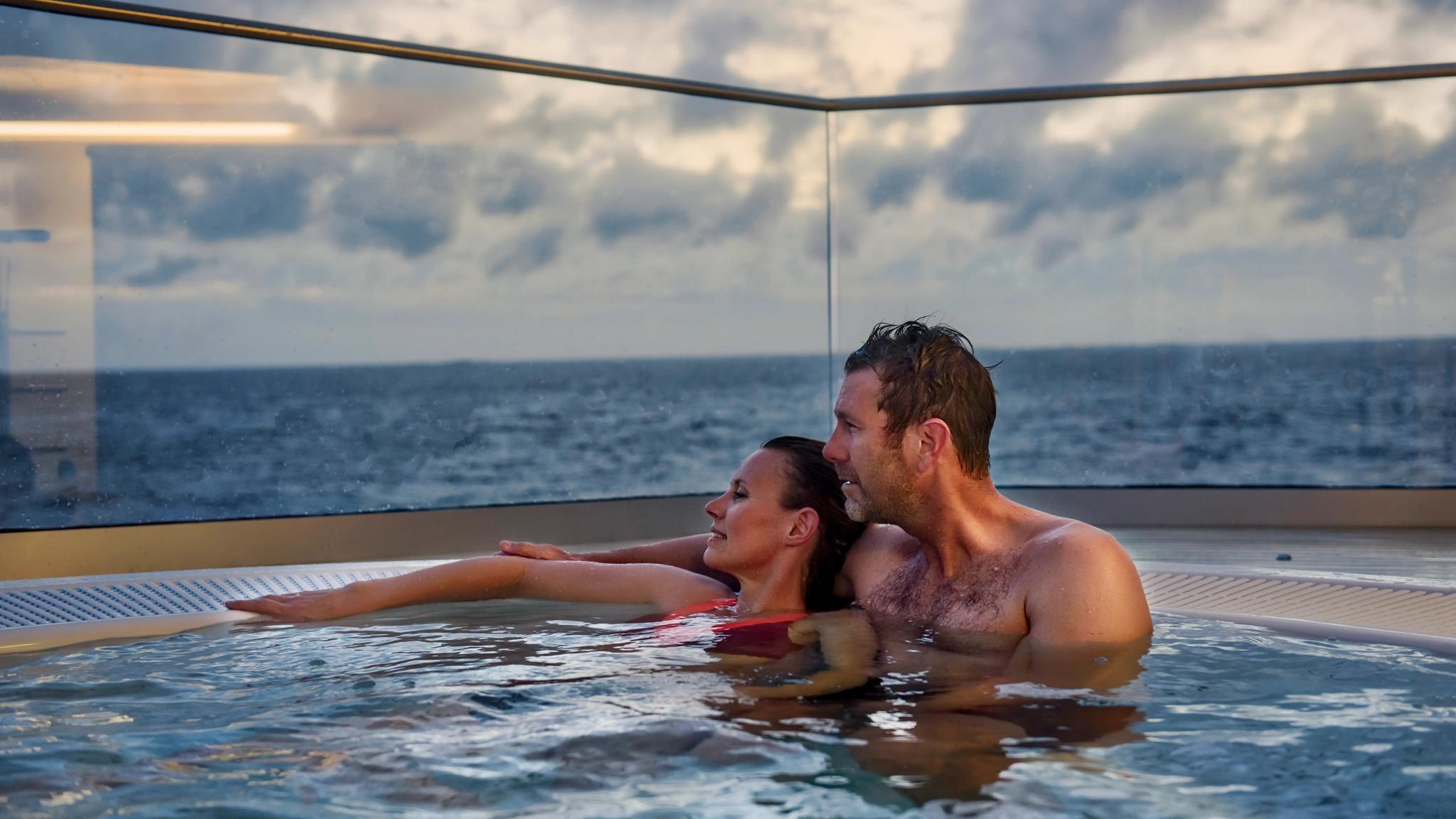 Hot tub at Hurtigruten
