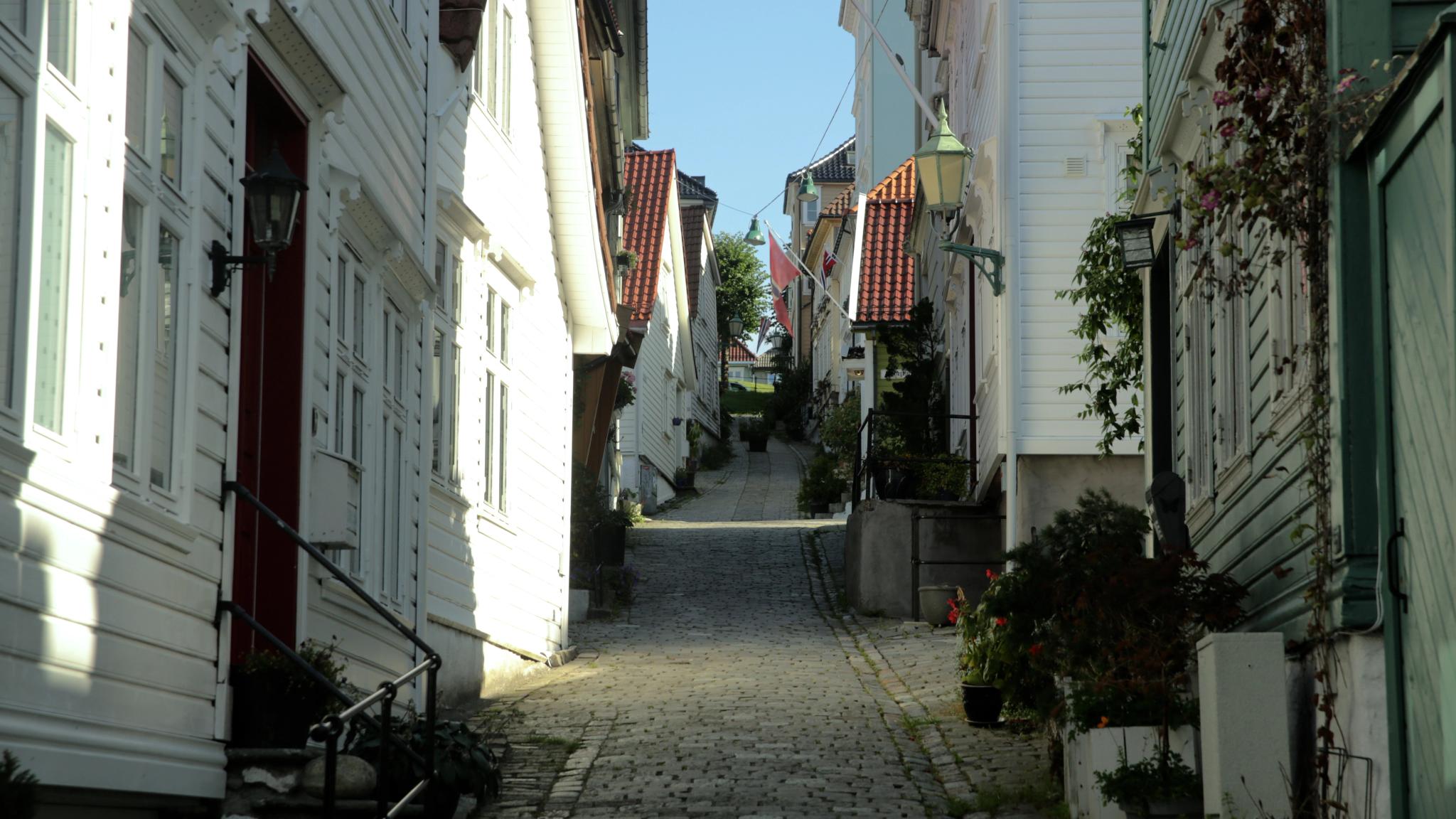 The streets of Nordnes in Bergen