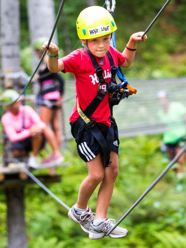 Children having fun at "Høyt og Lavt" activitypark Larvik